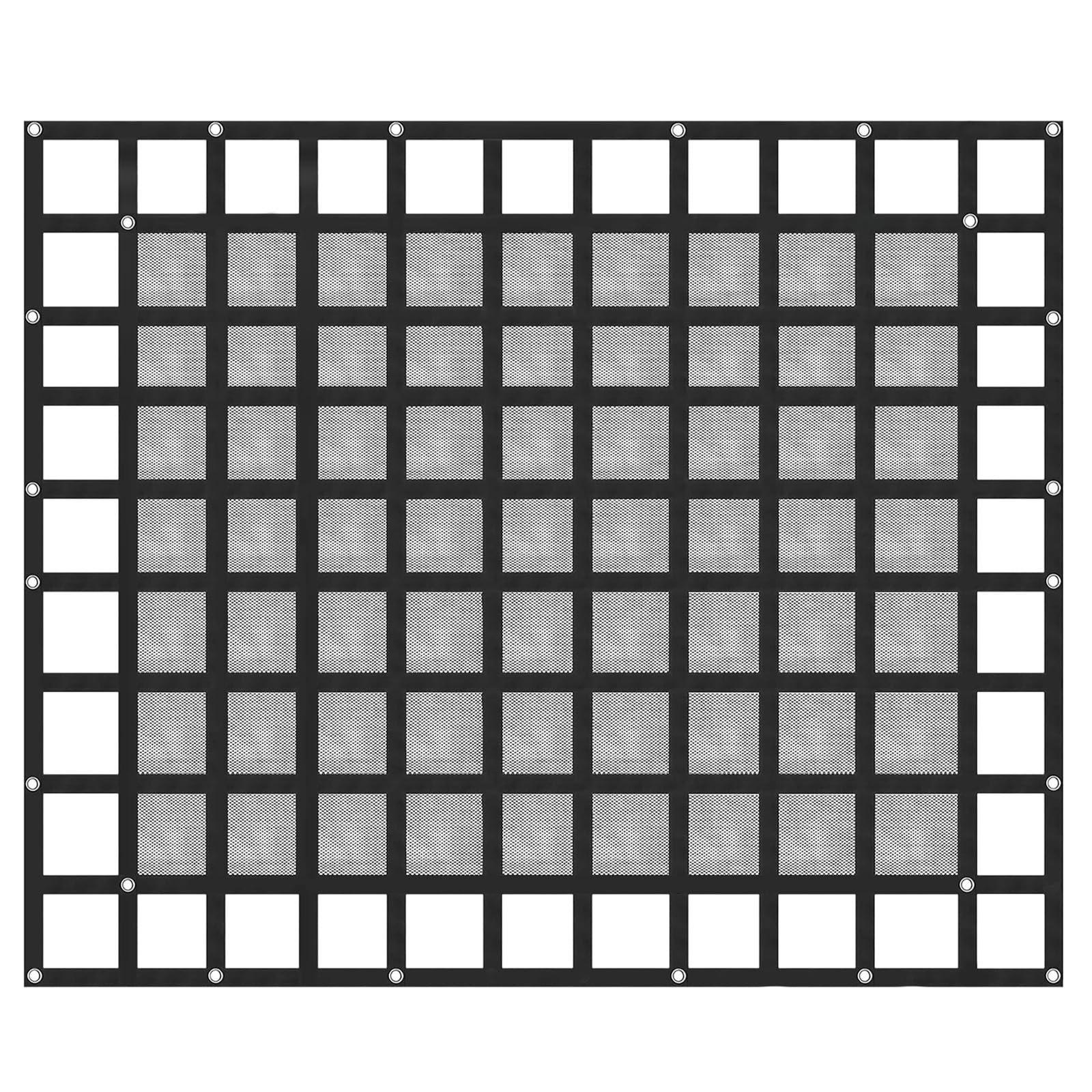 VEVOR Heavy Duty 8' x 6.7' Cargo Net with Reinforced Mesh - Universal Pickup Truck Bed Net with Cam Buckles, S-Hooks & Cross Strap - Secures Gear for Trucks, SUVs, Jeeps & Trailers (96
