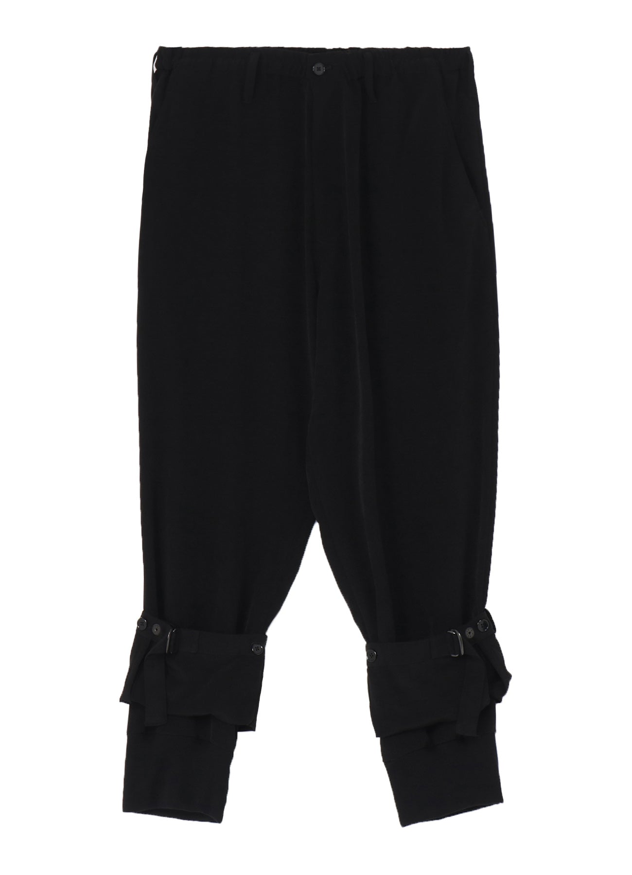 CREPE DE CHINE DOUBLE HEM RIB PANTS for Women - Comfortable High Waist Flowy Trousers | Perfect for Office Wear, Casual Outfits & Special Occasions