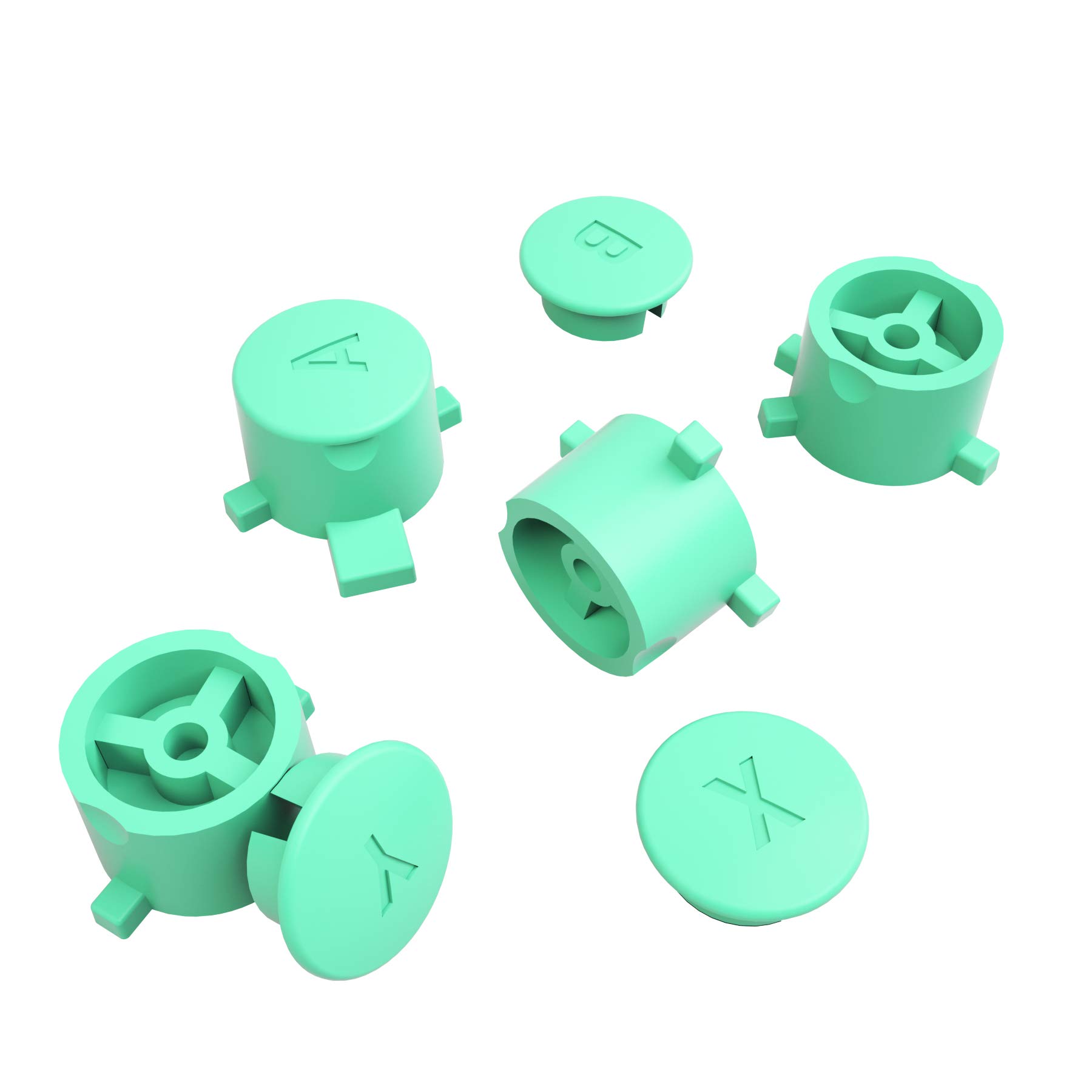 eXtremeRate Mint Green Interchangeable ABXY Buttons for Nintendo Switch Pro Controller - DIY Replacement Parts for Customization (Perfect for Gaming Enthusiasts & Modders)