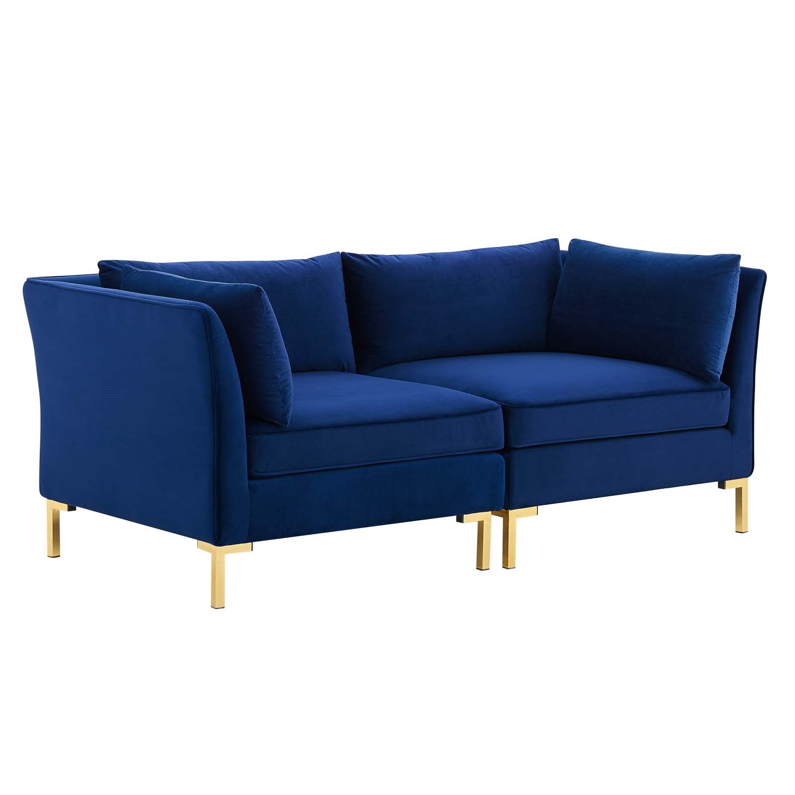 Premium Velvet Loveseat Sofa - Modern Small Couch for Living Room, Bedroom & Apartment - Comfortable 2-Seater with Sturdy Wooden Legs - Perfect for Relaxing, Reading or Entertaining Guests