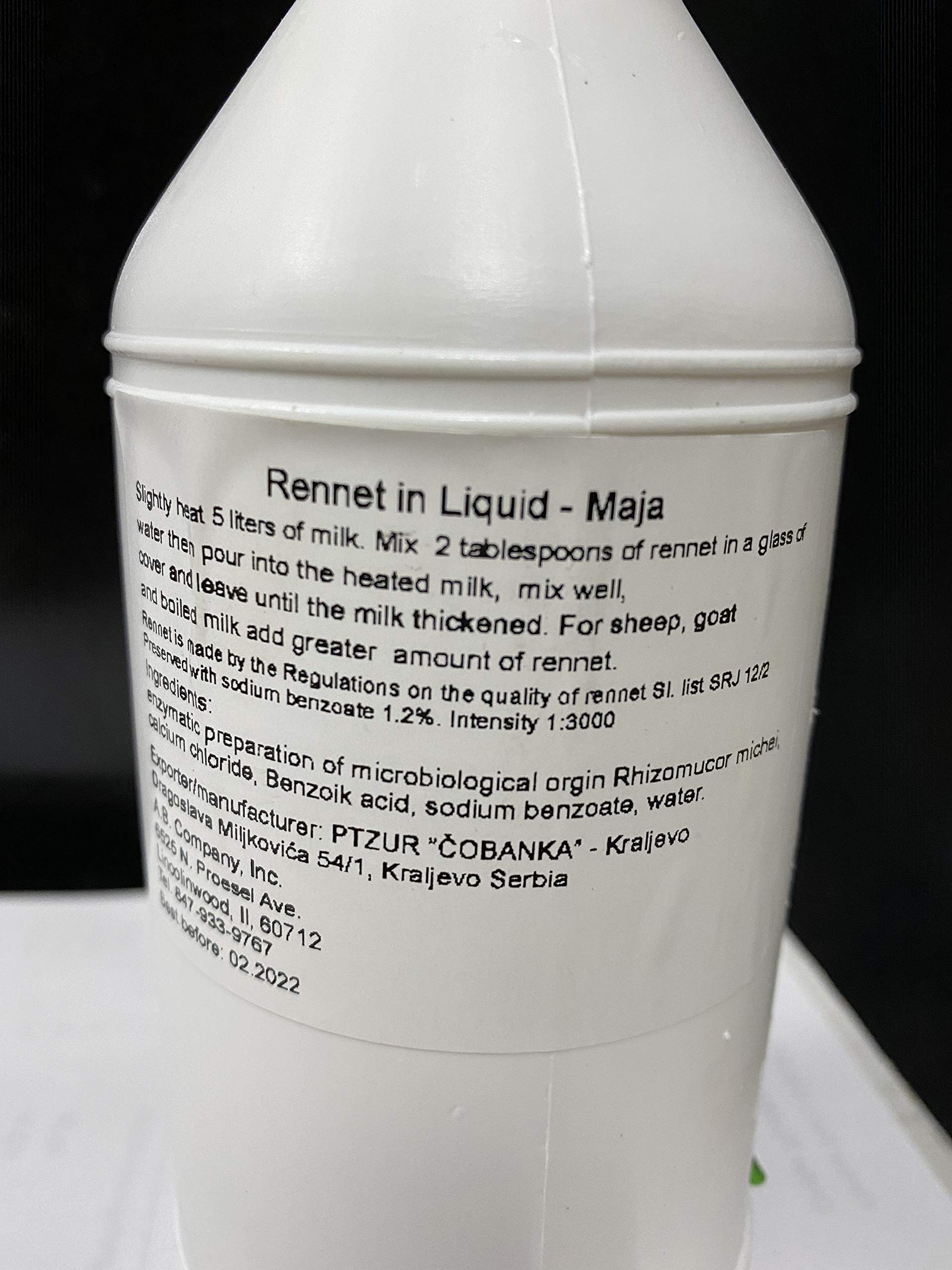 Cheese Making Liquid - Maja | Homemade Cheese Rennet for Mozzarella, Ricotta & More | Perfect for DIY Cheese Kits & Culinary Enthusiasts
