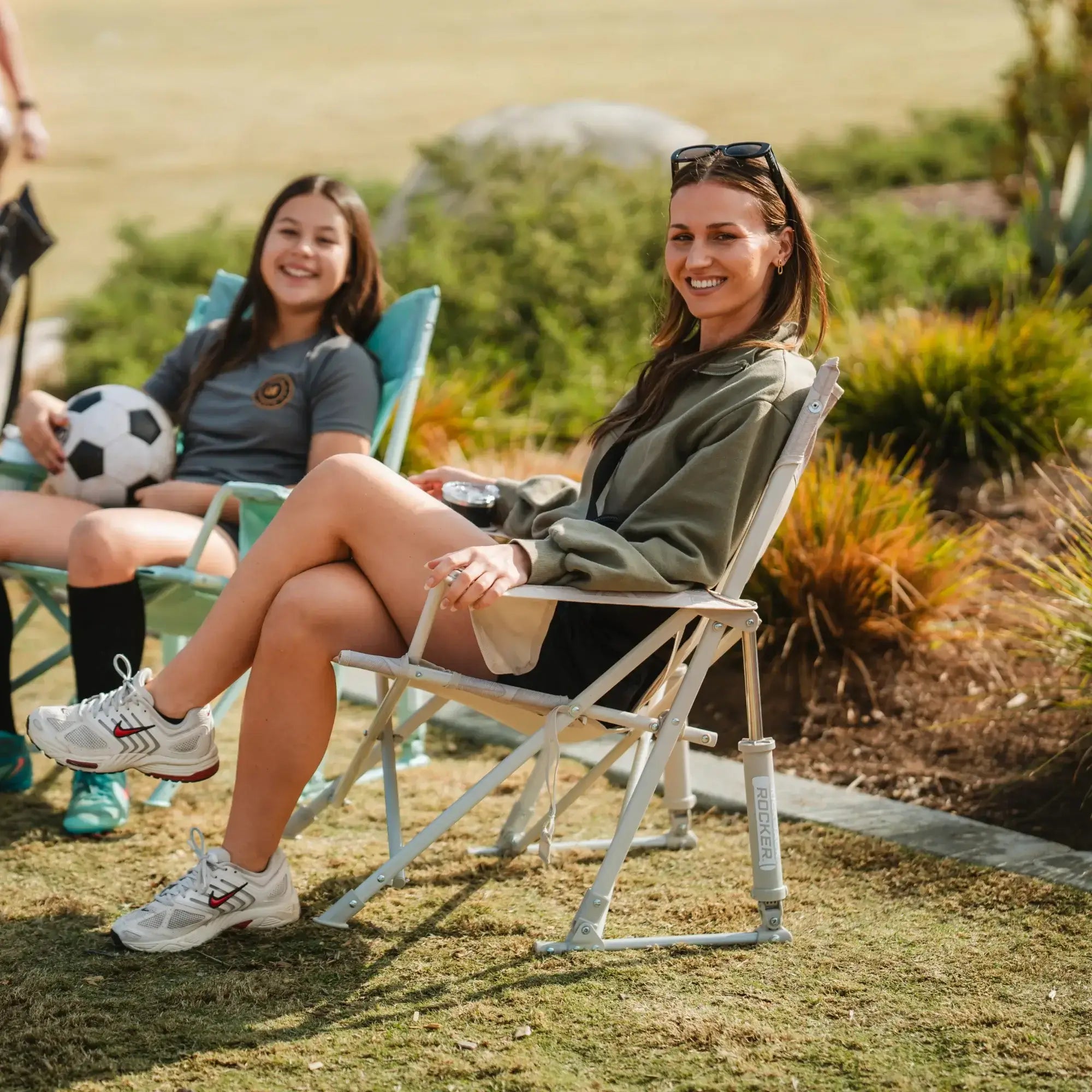 Kickback Rocker™ - Portable Folding Rocking Chair for Outdoor, Camping & Relaxation - Perfect for Patio, Beach, Backyard & Travel