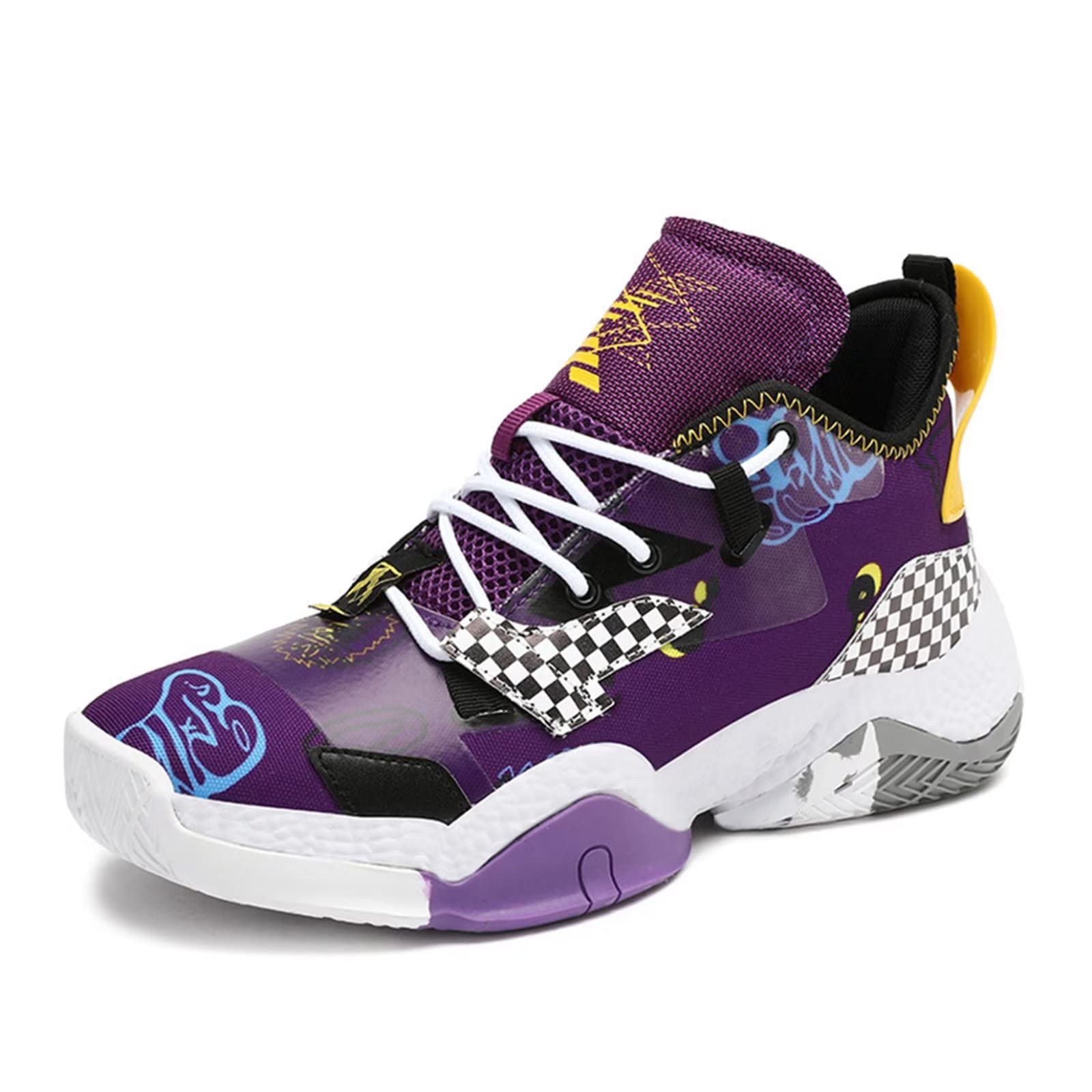 PTYIBO Men's & Women's Basketball Shoes - Lightweight Streetball Sneakers for Running & Outdoor Sports - Perfect for Streetball, Gym Workouts & Casual Wear