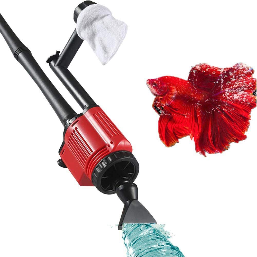 6-in-1 Electric Aquarium Gravel Cleaner - 28W Automatic Fish Tank Vacuum for Easy Cleaning & Water Changes