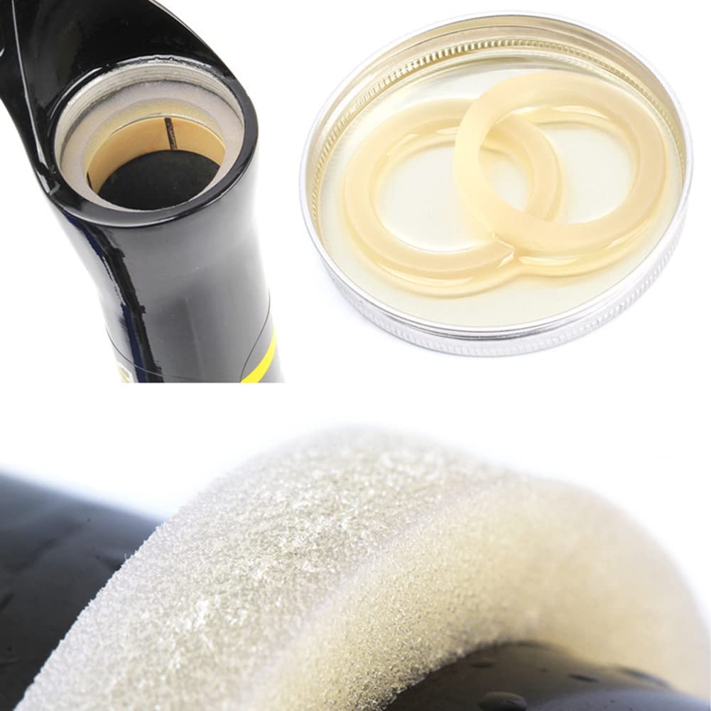 SEADEAR 2 Pack Bike Front Fork Dust Wipers - 36mm Suspension Foam Seals with O-Ring for MTB, Mountain & Road Bicycles | Prevent Dirt & Debris for Smooth Riding