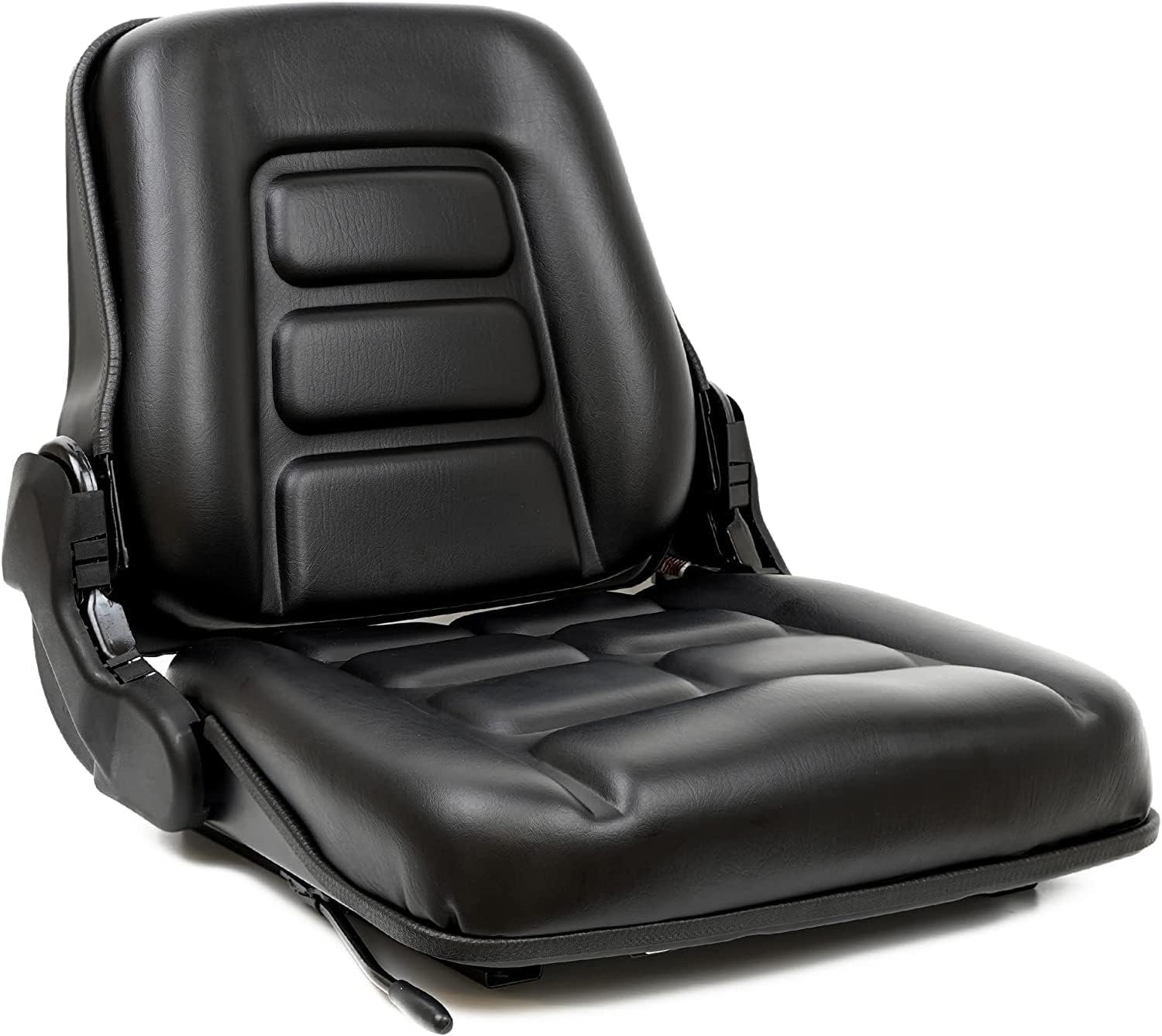 Universal Forklift Seat with Adjustable Angle Backrest - Heavy Duty Tractor Seat with Micro Switch & Slide Mechanism - Compatible with Excavators, Skid Loaders, Backhoes, Dozers, Telehandlers & ZTR Equipment - Perfect for Construction, Farming & Industrial Worksites