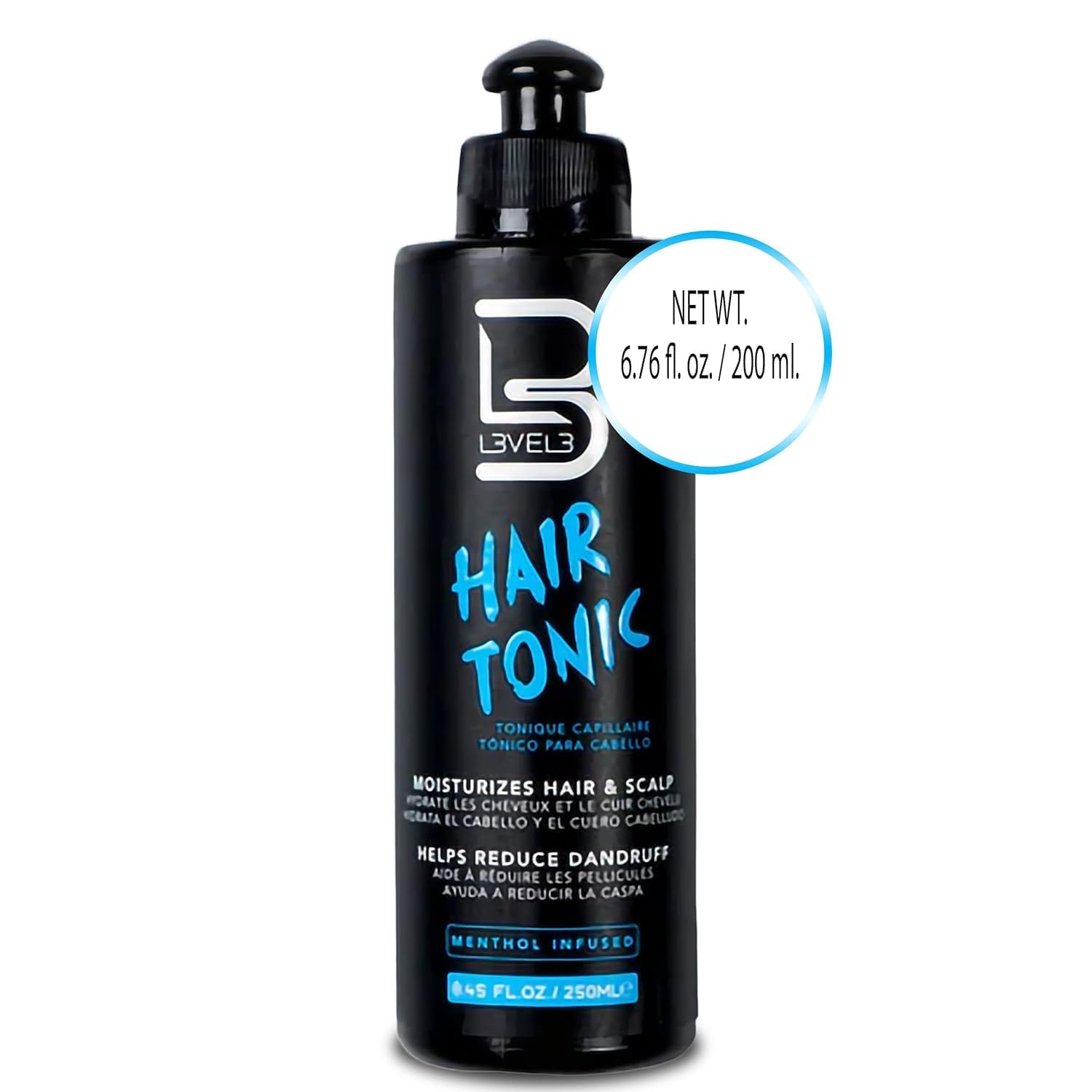 L3 Level 3 Hair Tonic for Women & Men - Hair Growth Serum with Natural Extracts - Volumizing & Shine Enhancing Treatment for Thicker, Healthier Hair - Perfect for Daily Use, Styling & Damaged Hair Repair