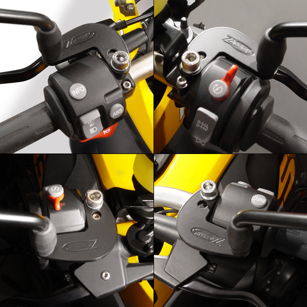 ZTechnik Motorcycle Mirror Extenders for BMW F800GS, F700GS, F800R, F650GS - Adjustable & Vibration-Free - Perfect for Adventure Riding & Highway Commuting
