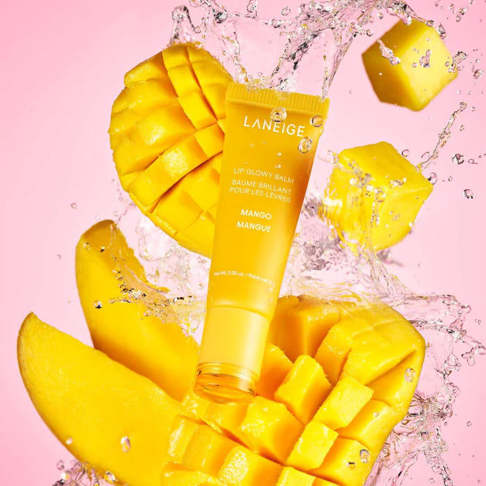 LANEIGE Lip Glowy Balm - Hydrating Lip Balm with Vitamin C for Soft, Plump Lips | Day & Night Moisturizing Lip Care for Dry, Chapped Lips | Perfect for Makeup Prep & Daily Hydration