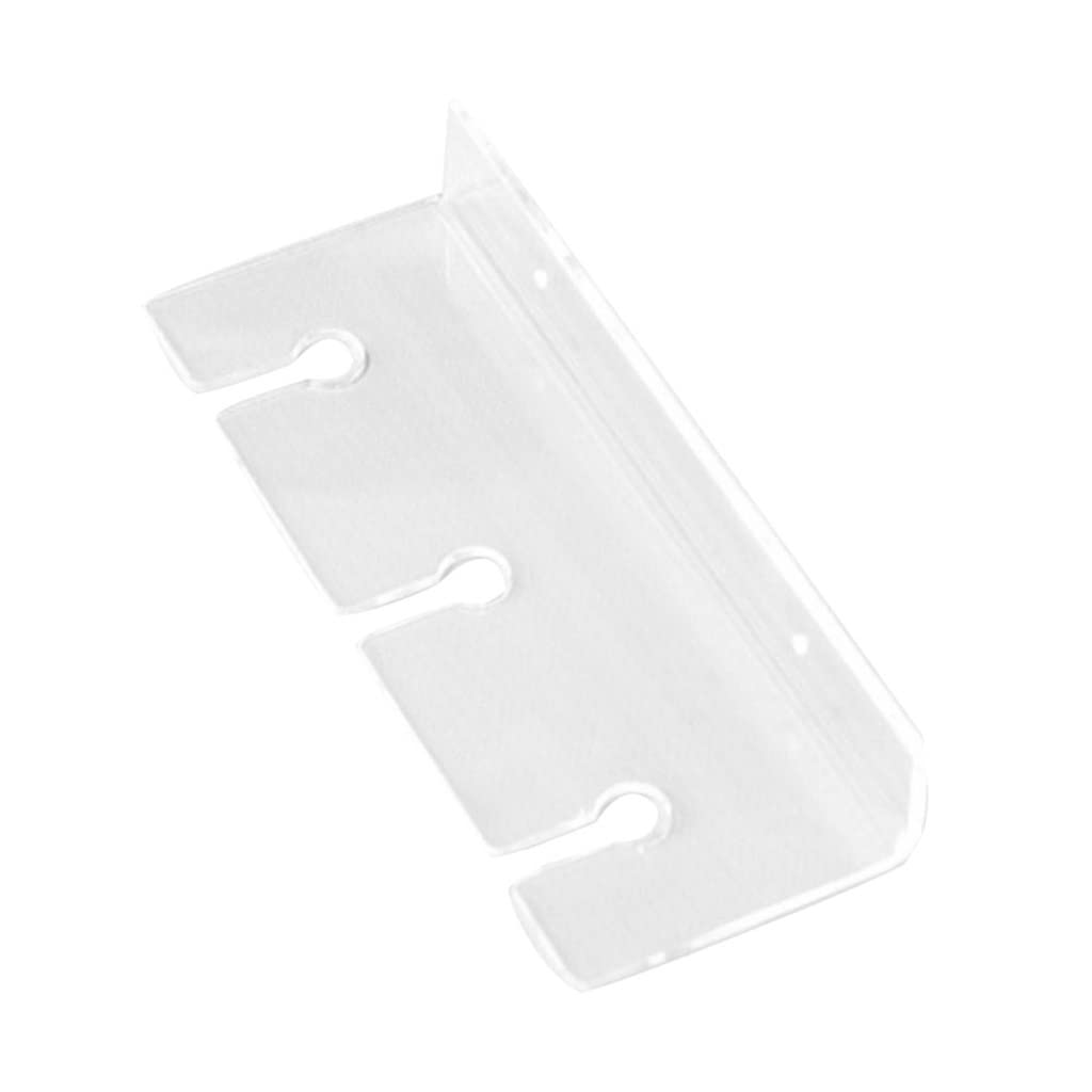 Acrylic Wall Mount Wine Glass Holder - 3 Slot Hanging Rack for Stemware & Cups - 28x10.5x4.5cm Transparent Kitchen Organizer - Perfect for Home Bar, Dining Room & Small Space Storage