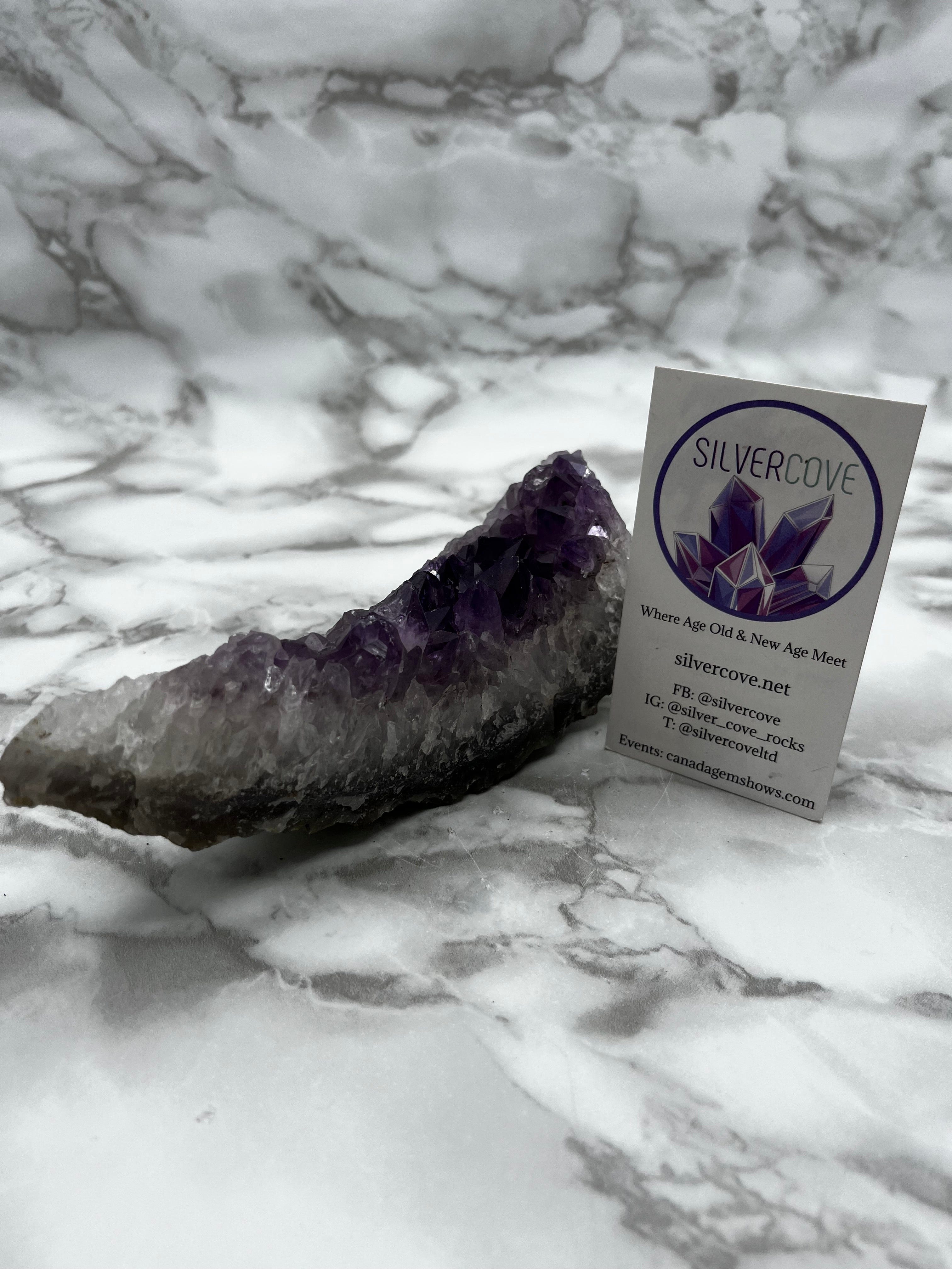 Natural Amethyst Cluster Specimen - Raw Purple Crystal for Home Decor, Meditation & Healing | Perfect for Display, Feng Shui & Spiritual Gifts