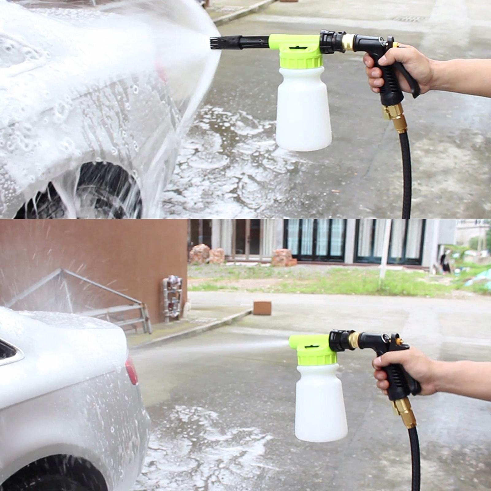 Naysku Car Wash Foam Sprayer with Detachable Large Capacity Tank - Foaming Pump Sprayer for Auto Detailing, Connects to Any Garden Hose - Perfect for Home Car Washing, Motorcycle & RV Cleaning
