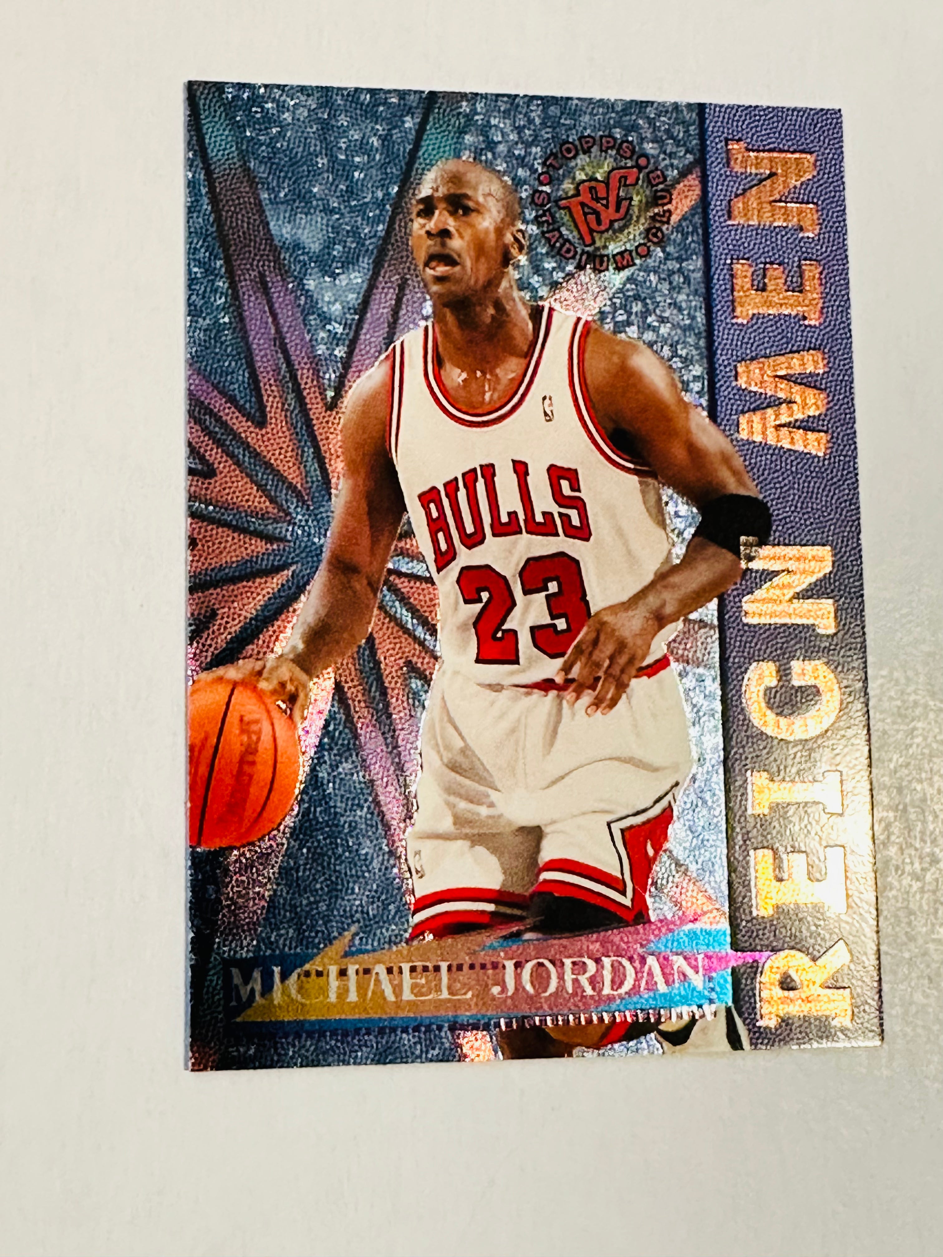 1996 Michael Jordan NBA Legend Topps Basketball Foil Insert Card - Perfect for Collectors, Sports Memorabilia & Gift Ideas