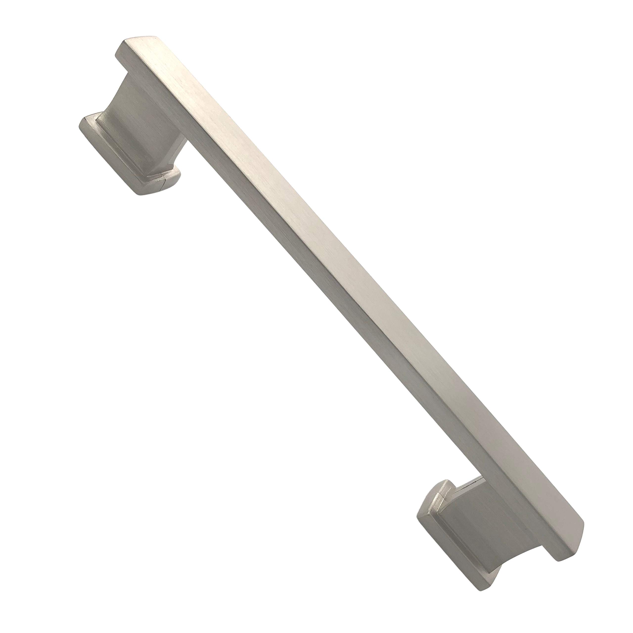 Southern Hills Brushed Nickel Cabinet Pulls - 4 Inch Kitchen Cabinet Handles (5 Pack) - SH4074-128-SN-5 - Durable Satin Nickel Cabinet Hardware for Modern Kitchens, Bathrooms & Furniture Upgrades