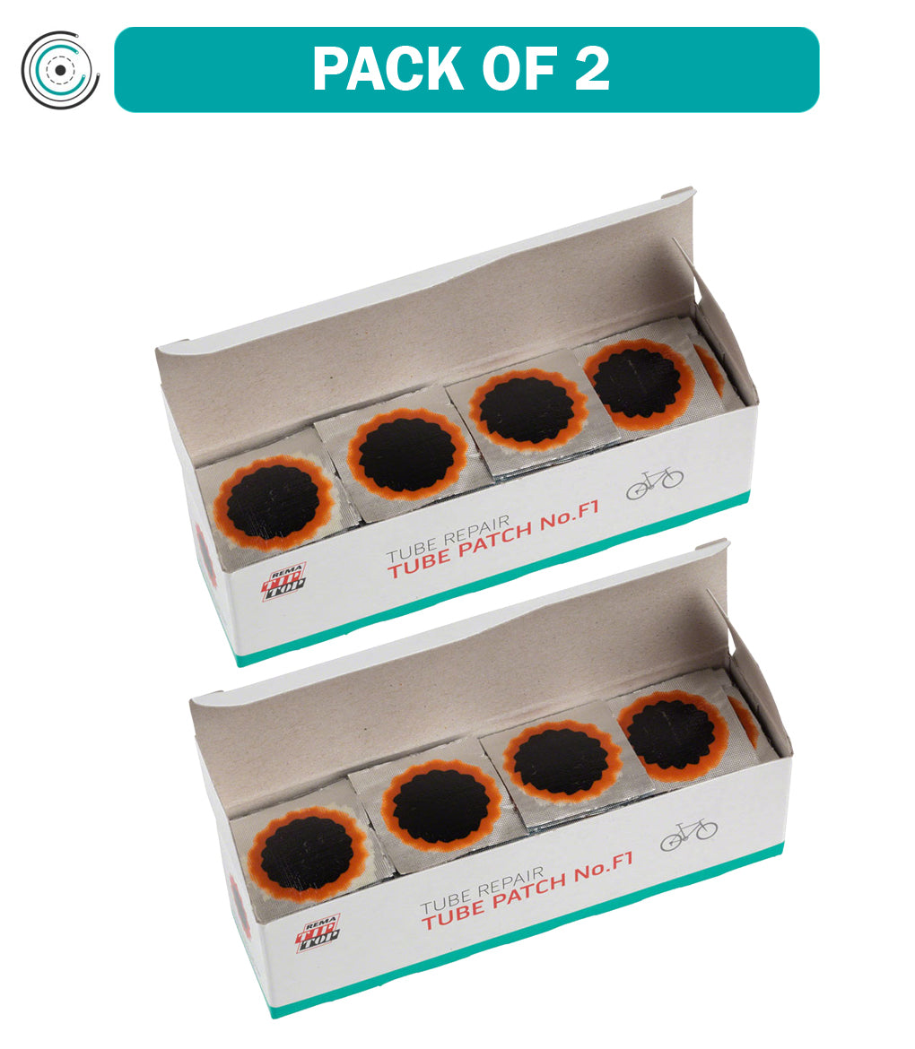 2 Pack Rema F0 P 25mm Round Tube Patch Kit - 100 Seamless Bike & Tire Repair Patches for Bicycles, Motorcycles, Scooters - Perfect for Roadside Emergencies & DIY Fixes