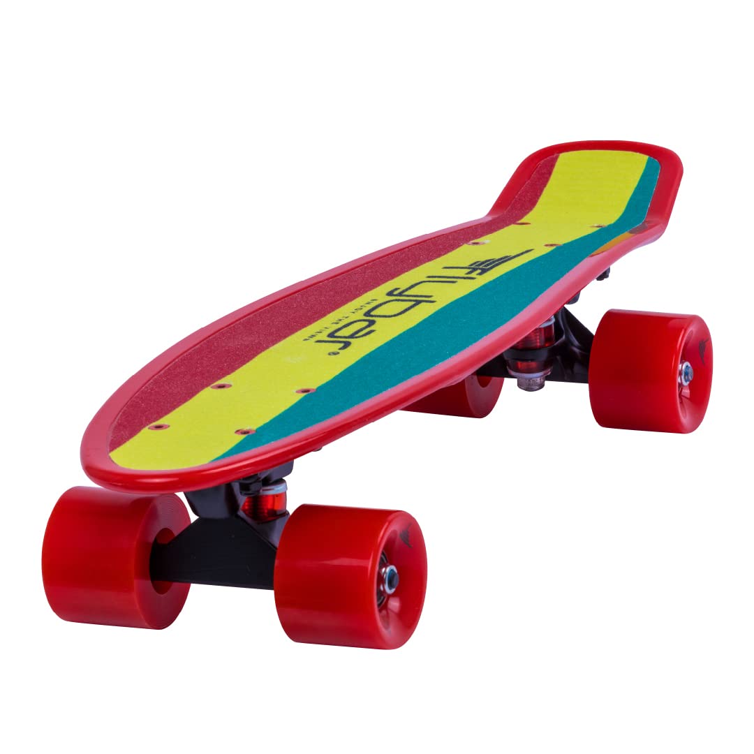Flybar 22 Inch Kids Skateboard - Best Mini Cruiser Skateboard for Boys & Girls Ages 6-12 | Lightweight & Durable Outdoor Toy with Non-Slip Deck & ABEC-7 Bearings (Supports 175 lbs) - Perfect for School, Park & Neighborhood Riding