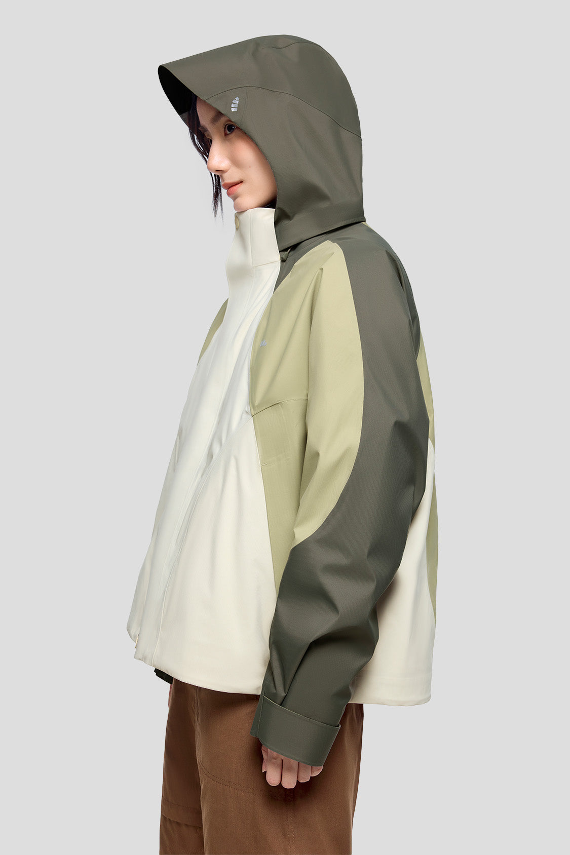 ModuWarm Women's Detachable Hood Jacket - Lightweight Waterproof Windbreaker for Outdoor Hiking, Camping & Travel
