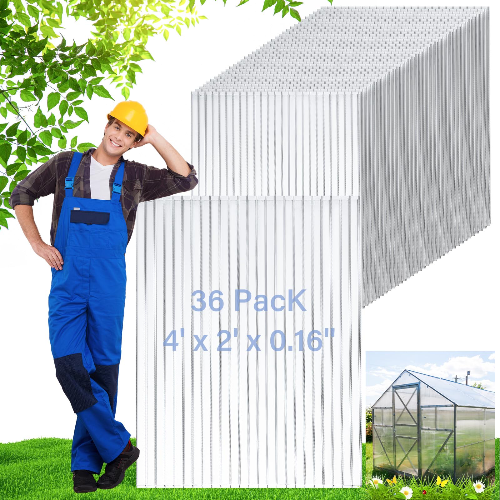 Tatuo 24 Pack 4'x2'x0.16