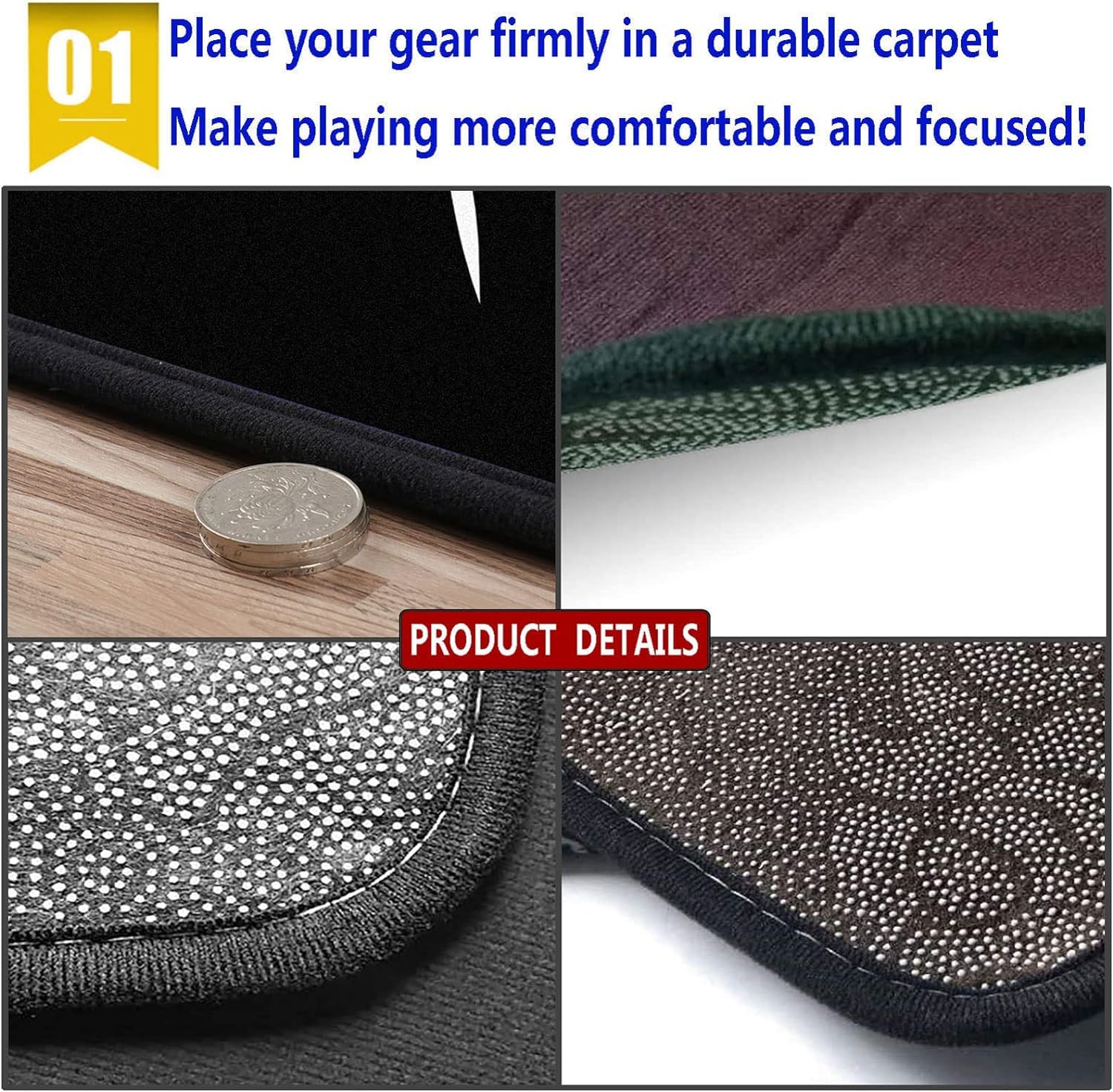 **Soundproof Non-Slip Drum Rug for Electronic & Acoustic Drum Kits - 160x180cm - Perfect for Bass Drum, Snare Drum & Home Studios**    *(Use Case: Ideal for drummers, home studios, and practice spaces to reduce noise and prevent slipping during performances or rehearsals.)*