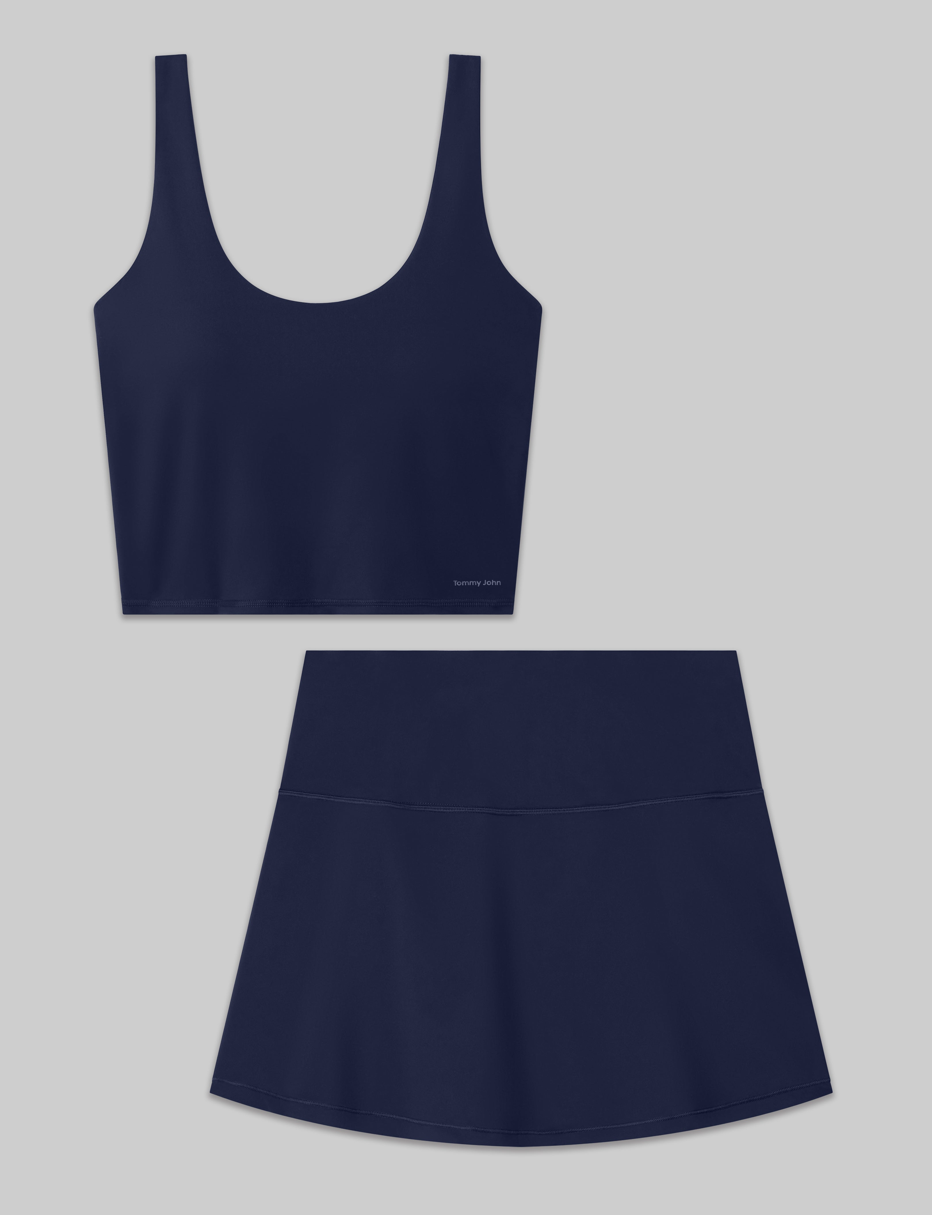 Women's 360 Movement Crop Tank & Tennis Skirt Set - Breathable Workout Outfit for Yoga, Running, Gym & Tennis | Perfect for Active Lifestyles