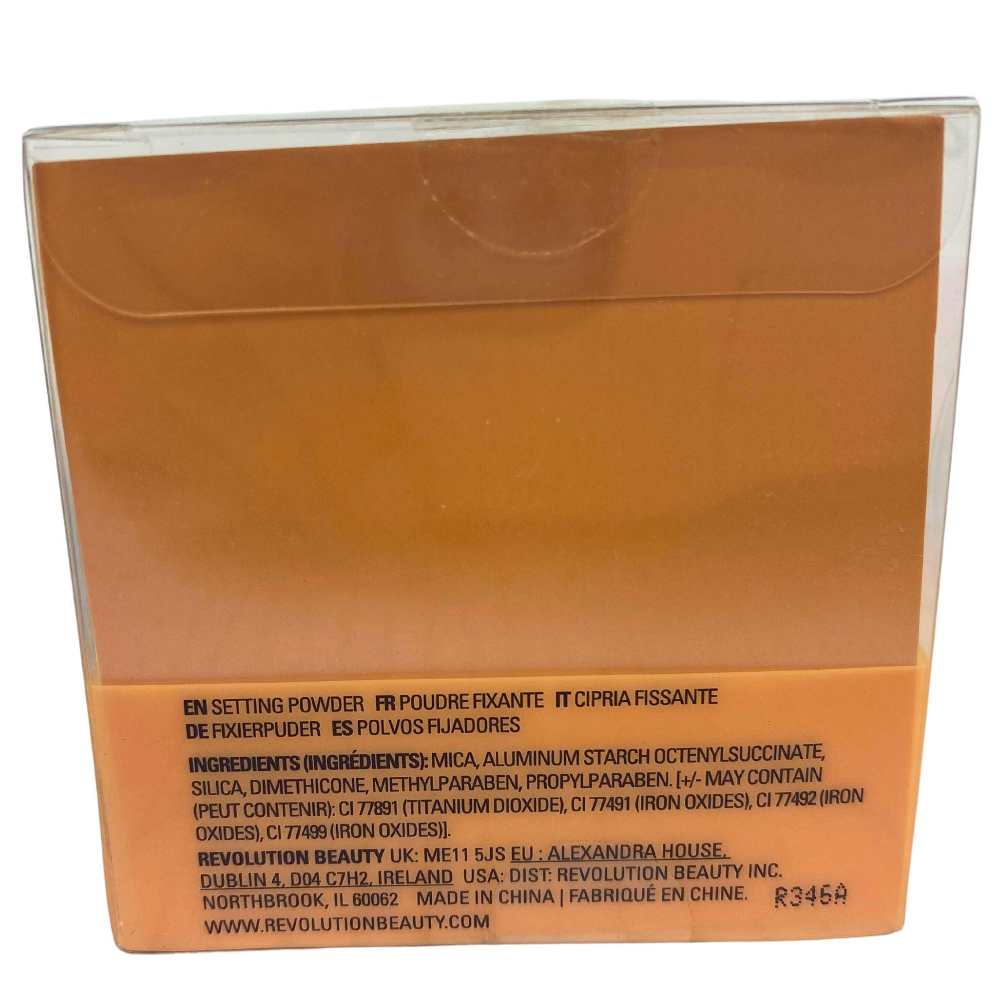 Revolution Conceal & Fix Deep Honey Loose Setting Powder - Talc Free, No Flashback, 0.45oz (30 Pcs Lot) | Oil Control & Pore Minimizing for Flawless Makeup Finish - Perfect for Photography, Weddings & Daily Wear