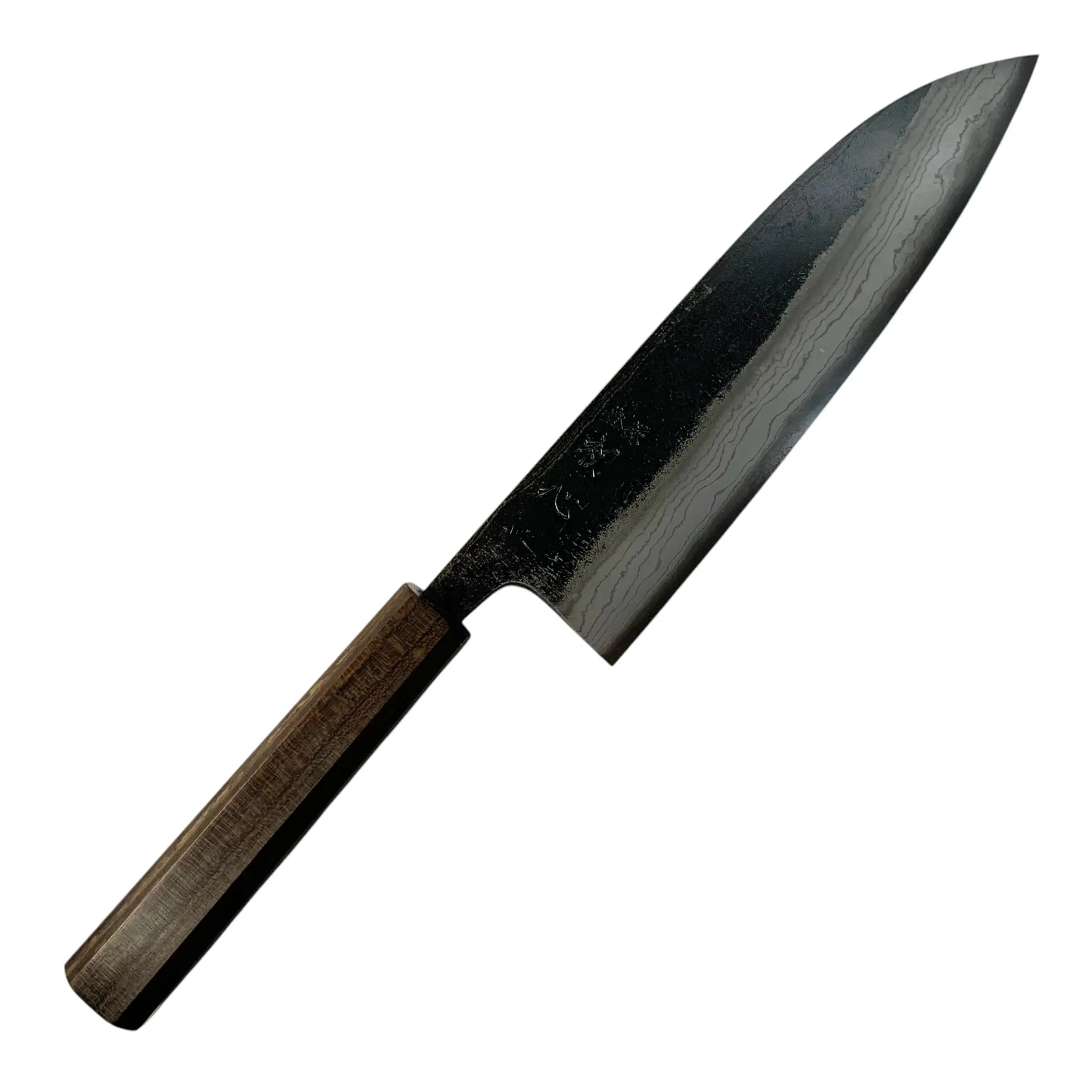 Premium Hatsukokoro Kumokage Blue #2 180mm Santoku Knife - Japanese High Carbon Steel Chef Knife for Slicing, Dicing & Chopping - Perfect for Home Kitchen & Professional Chefs