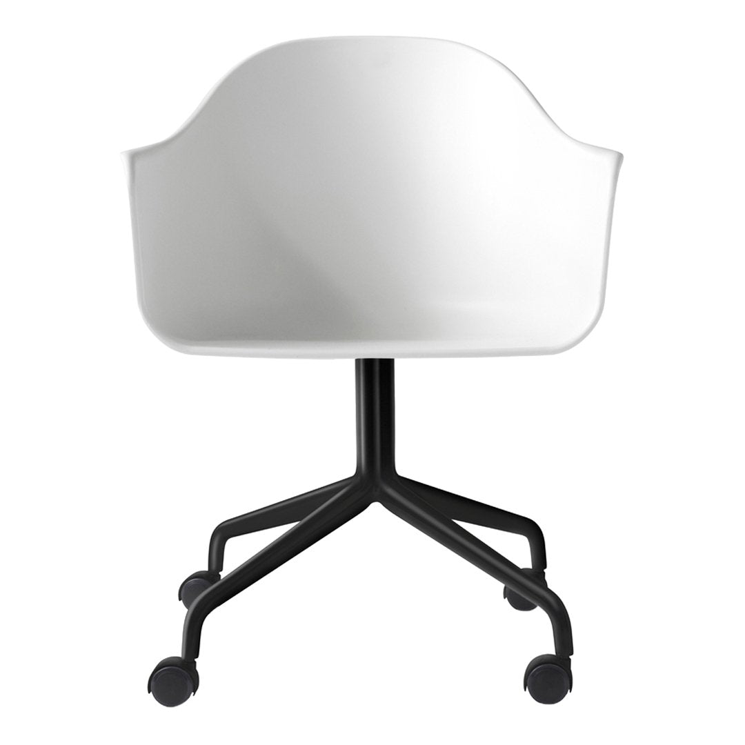 Harbour Swivel Chair with Casters - 360 Degree Rotating Office Chair with Wheels for Home, Office, and Conference Room Use
