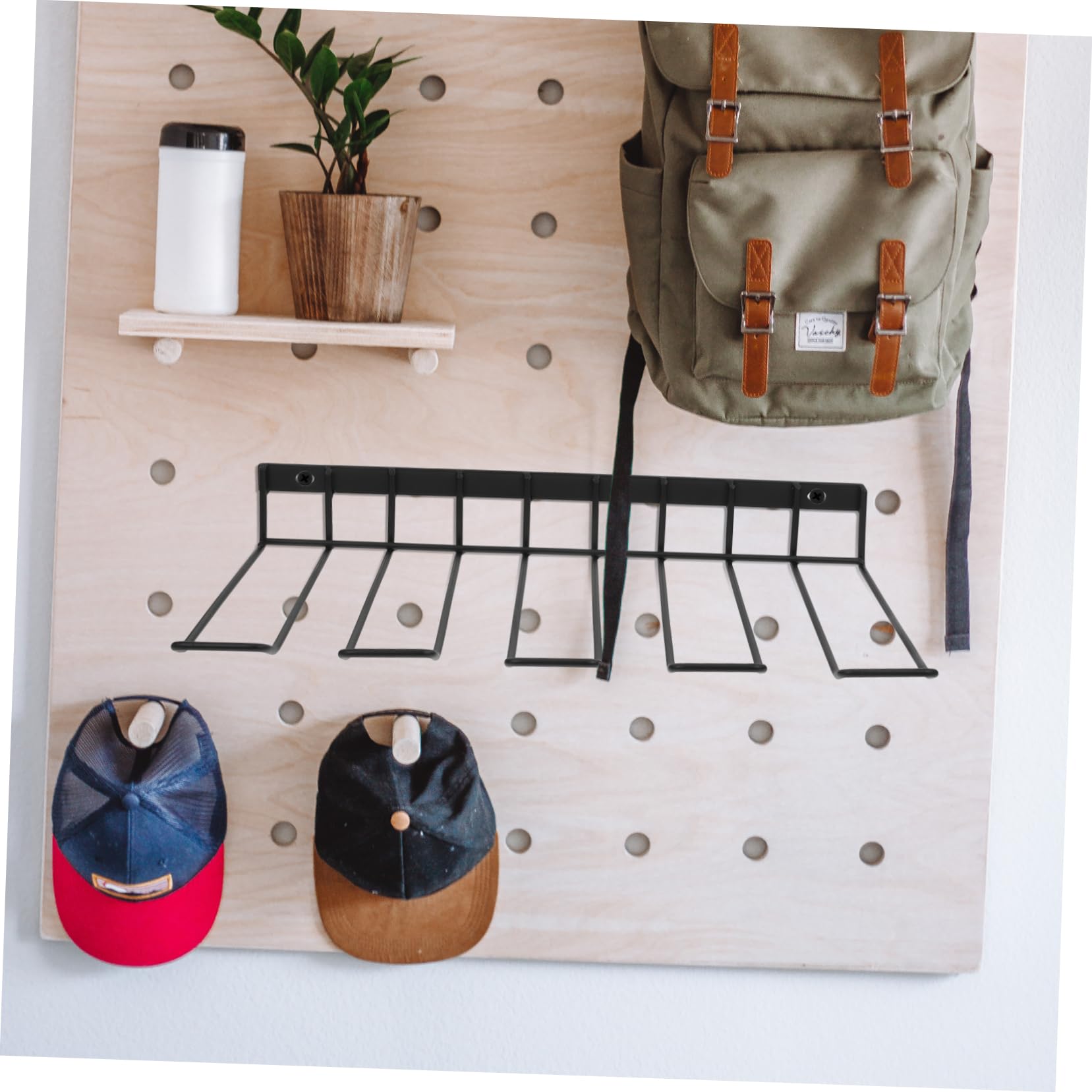 FOYTOKI Wall Mounted Power Tool Organizer - Heavy Duty Drill Holder & Workshop Storage Rack for Hammers, Wrenches & DIY Tools | Perfect for Garage, Shed & Home Improvement Projects