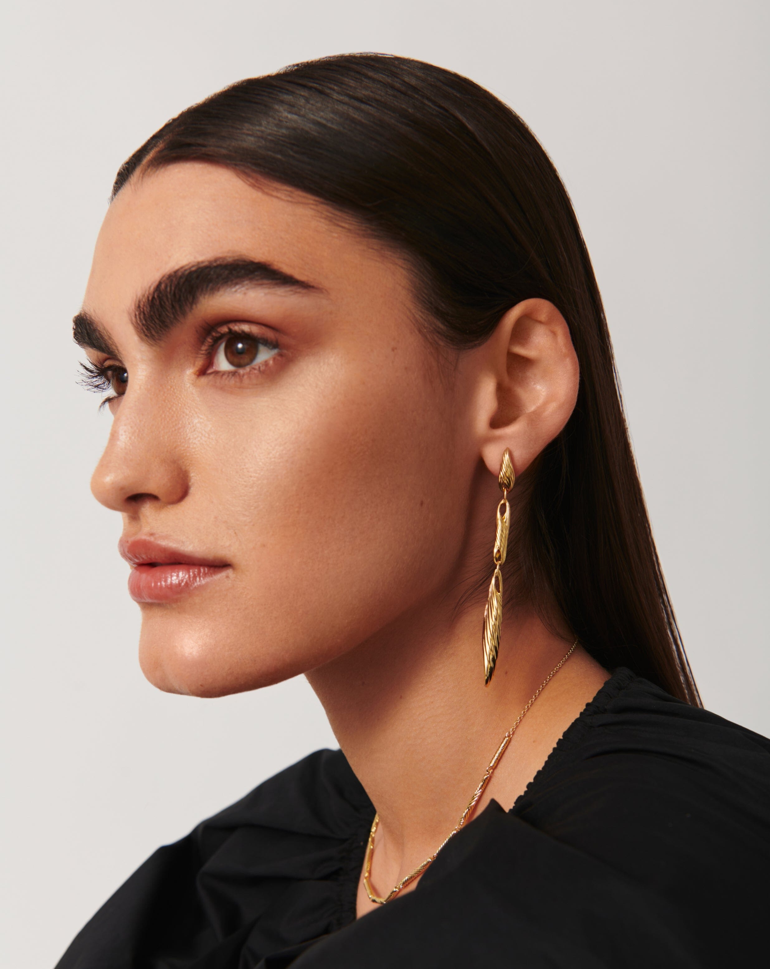 Limited Edition Wavy Ridge Triple Drop Earrings for Women - Handmade Boho Chic Dangle Earrings for Party, Wedding & Special Occasions
