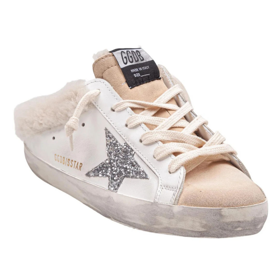 Premium Shearling Super Star Sabot Slippers - Cozy & Stylish Indoor/Outdoor House Shoes for Women - Perfect for Winter, Lounge & Home Comfort