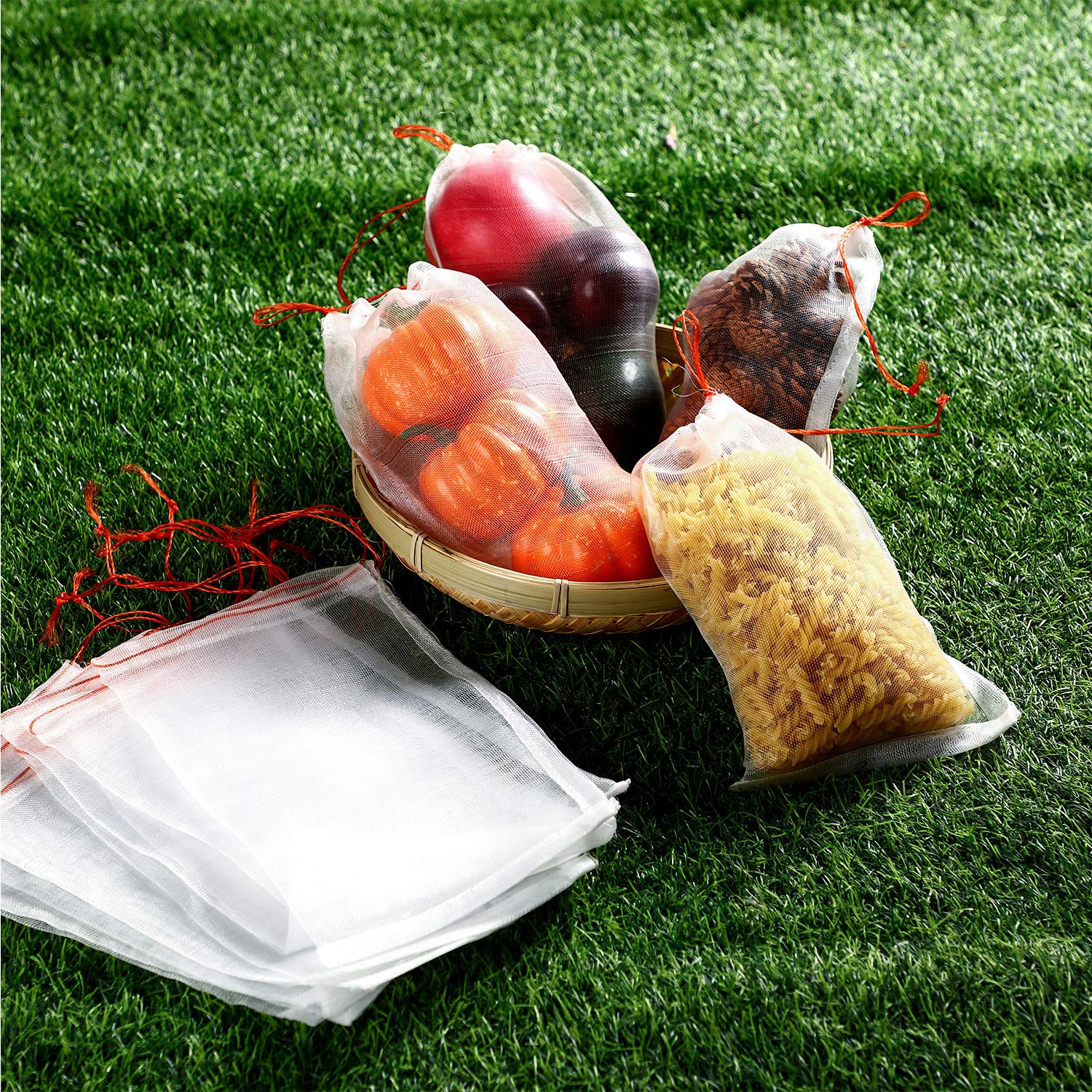 120 Pieces 6x10 Inch Fruit Protection Bags - Breathable Nylon Mesh Bird Net Barrier for Garden Plants, Flowers & Fruits - Perfect for Apple, Peach, Pear & Berry Protection (Ideal for Home Gardening & Orchard Use)