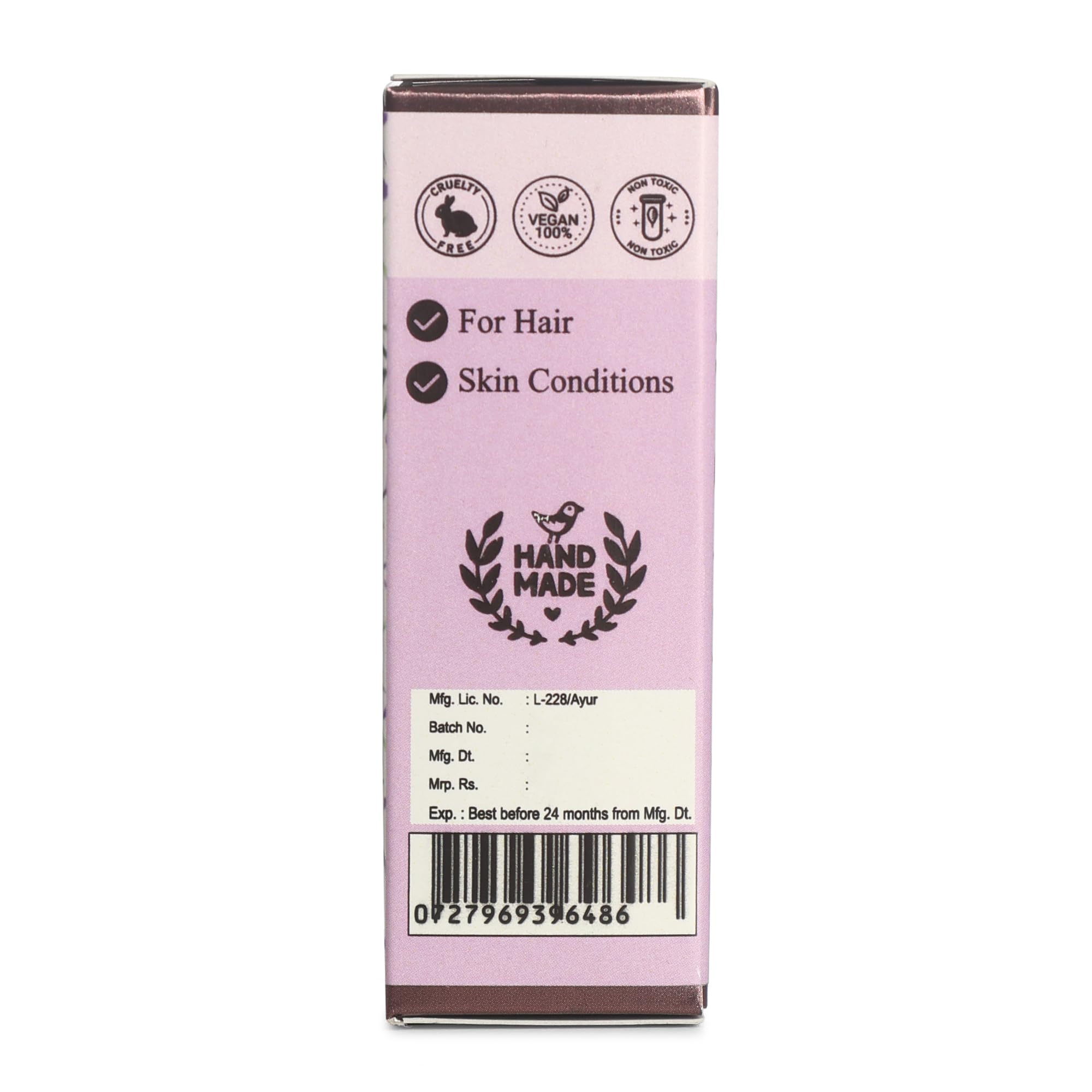 Organic Lavender Essential Oil for Skin & Hair Care - 100% Pure Natural Aromatherapy Oil | Stress Relief, Relaxation & Home Fragrance | Steam Distilled Therapeutic Grade for Massage, Diffuser & Bath