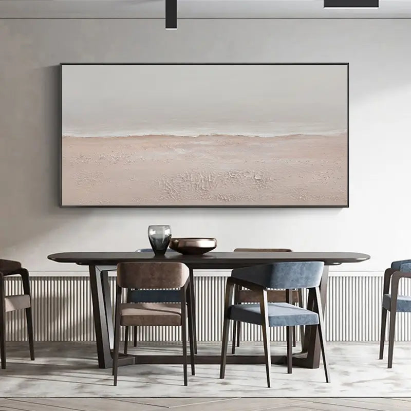 Ocean And Sky Painting #OS 011 - Handmade Canvas Wall Art for Home & Office Decor - Perfect for Living Room, Bedroom or Gift