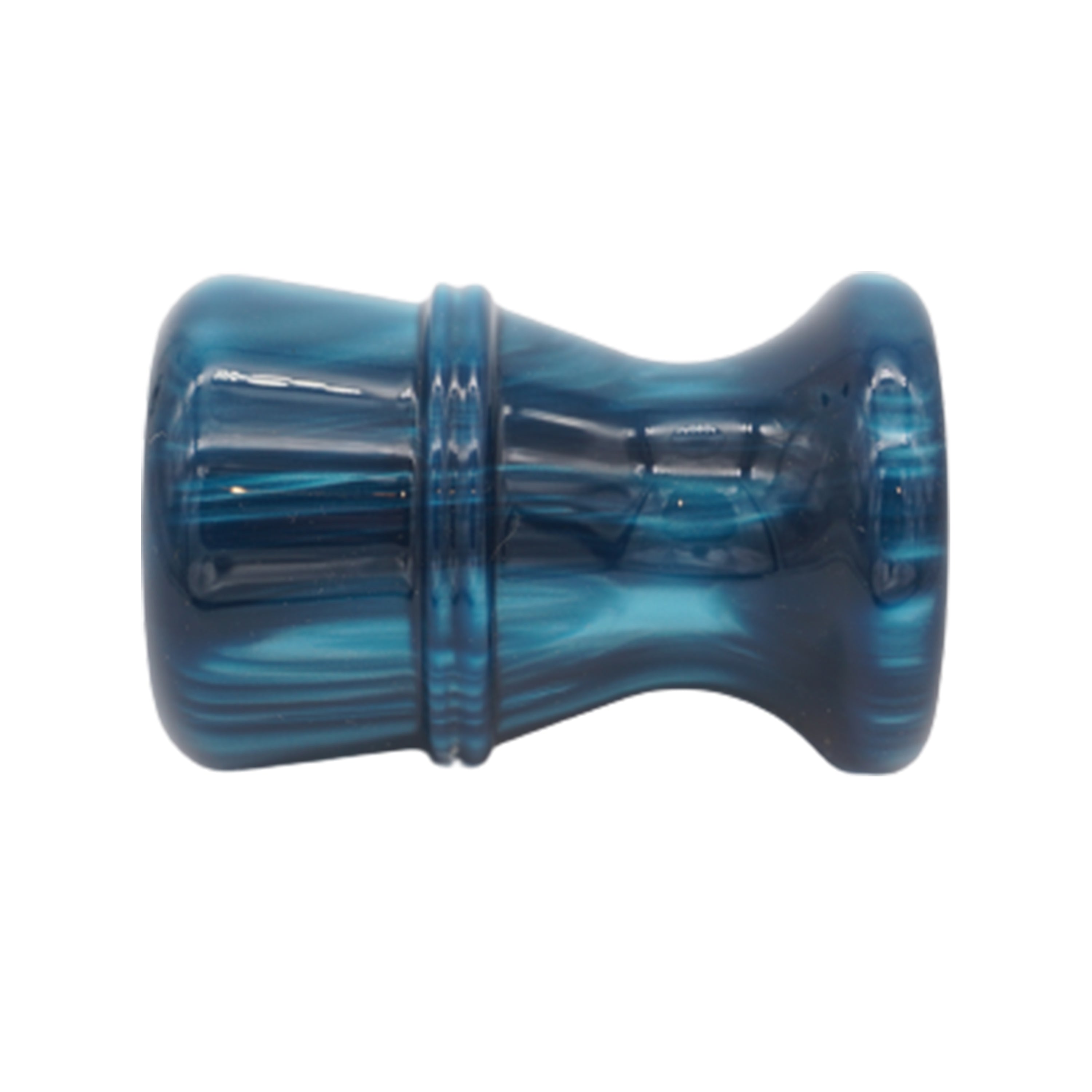 Premium Ocean Waves Handcrafted Shaving Brush Handle - Fits 28mm & 30mm Knots - Perfect for Wet Shaving, Grooming Kits & Luxury Bathroom Accessories