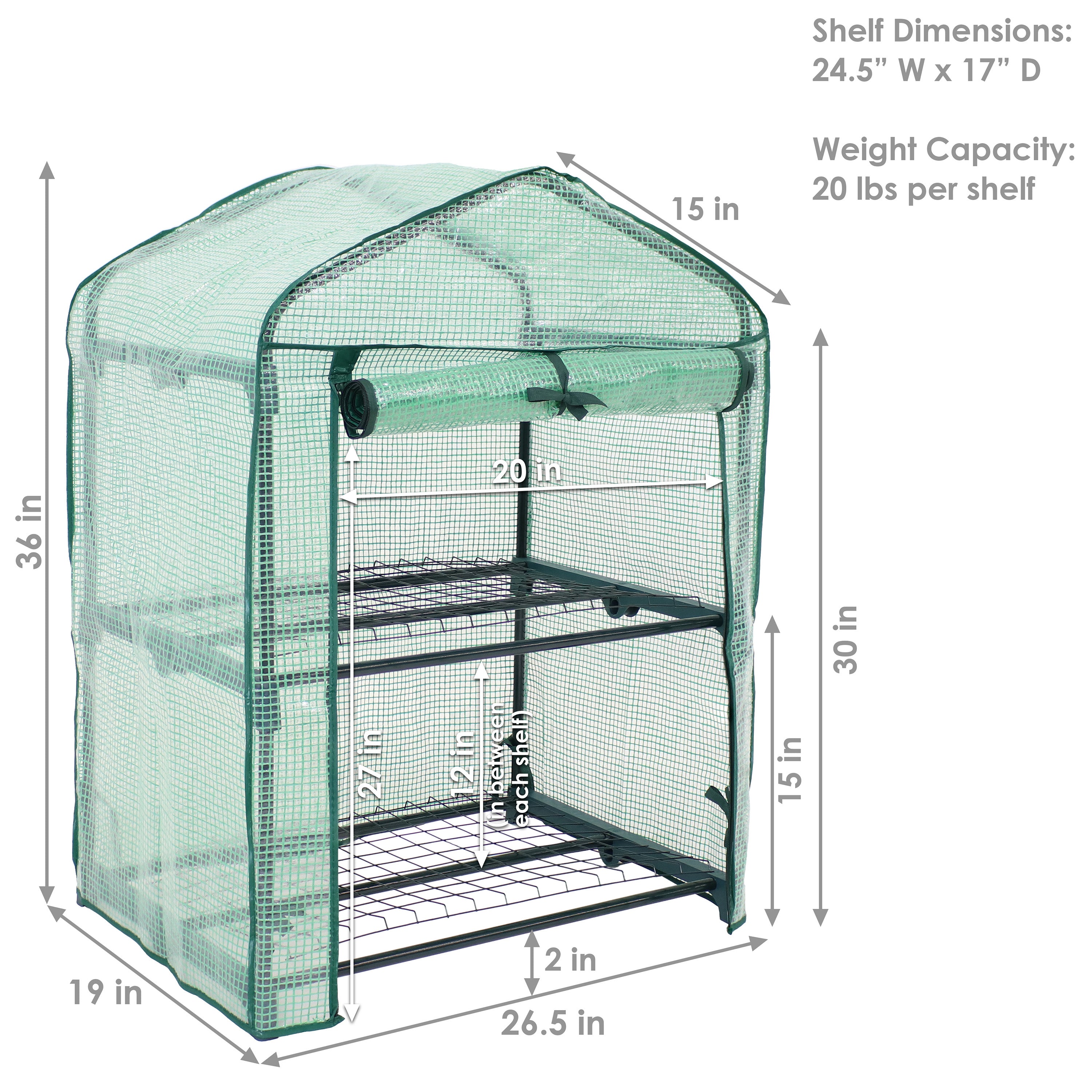 Portable 2-Tier Mini Greenhouse for Outdoors - Compact & Durable Plant Protection - Perfect for Balcony Gardening, Seed Starting & Small Space Plant Growing