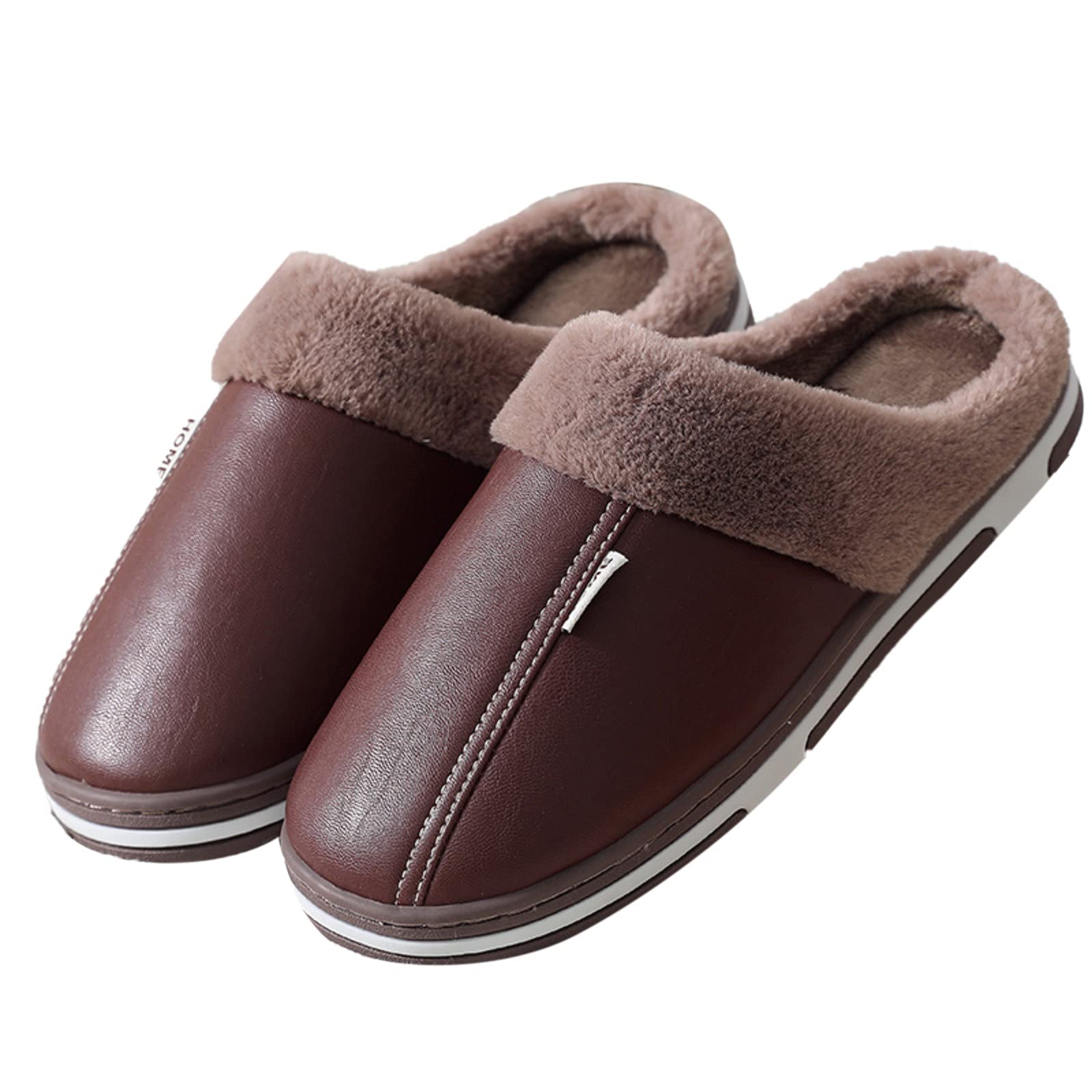 Cozy Memory Foam Spa Slippers for Women & Men - Warm Winter House Slippers with Soft Furry Lining, Indoor/Outdoor Clog Loafers - Perfect for Home Relaxation, Spa Days & Cold Weather Comfort