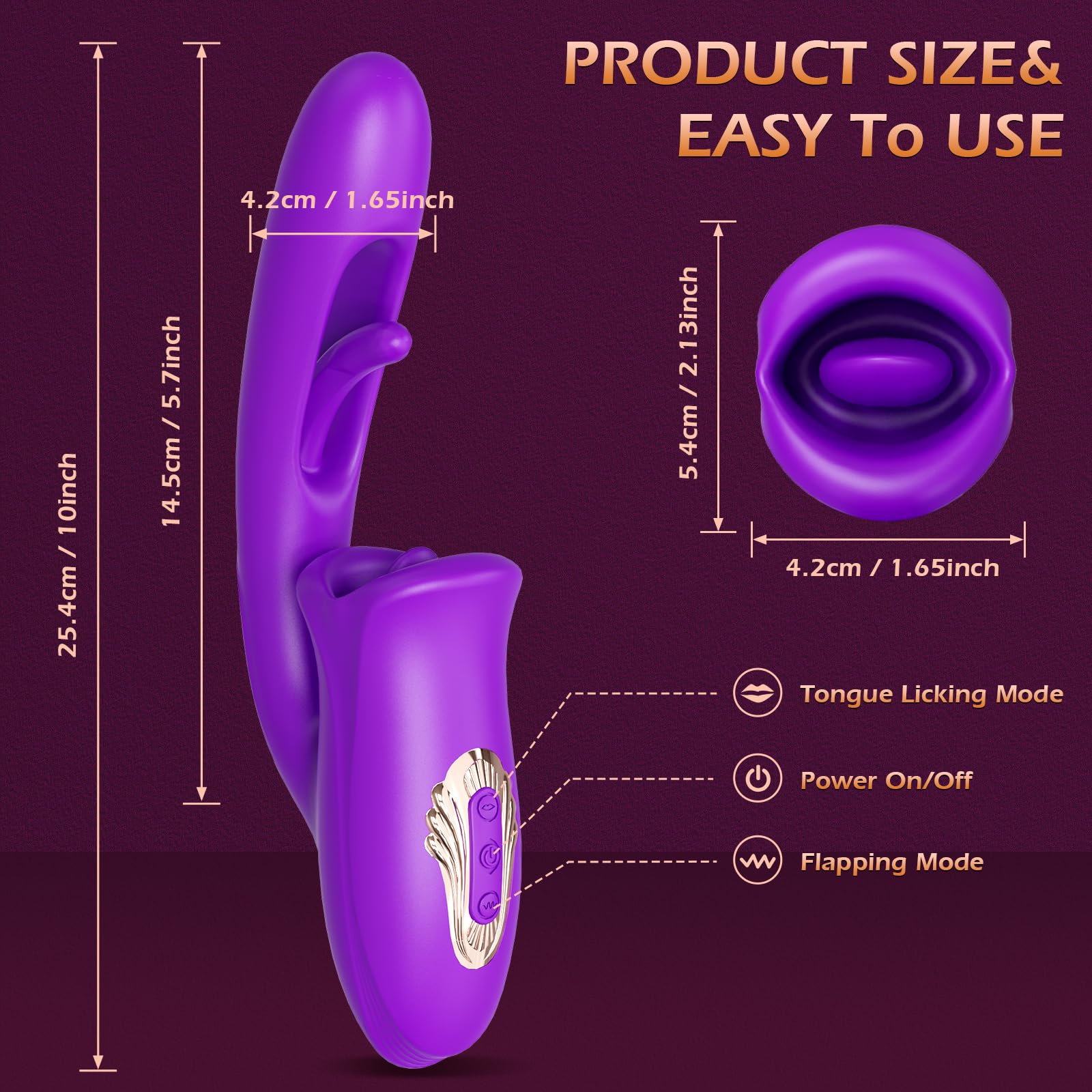 Premium Rose Vibrator for Women - APP & Remote Control G-Spot & Clitoral Stimulator with 9 Licking/Sucking Modes - Waterproof Adult Toy for Solo Play & Couples (Perfect for Valentine's Day & Anniversary Gifts)