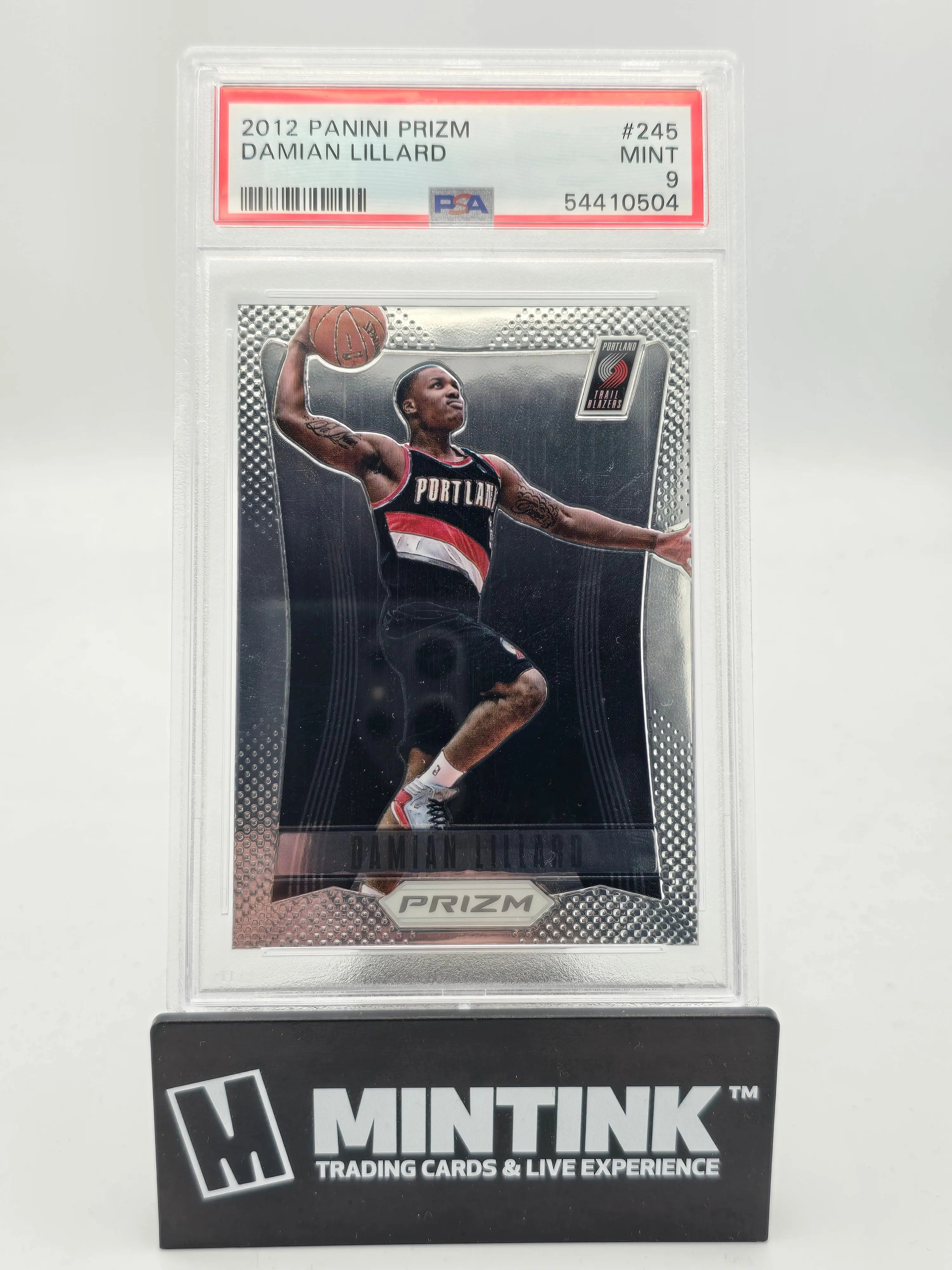 2012 Panini Prizm Basketball Damian Lillard RC Rookie Card #245 PSA 9 Mint - Perfect for Collectors, Investment & Sports Memorabilia Displays