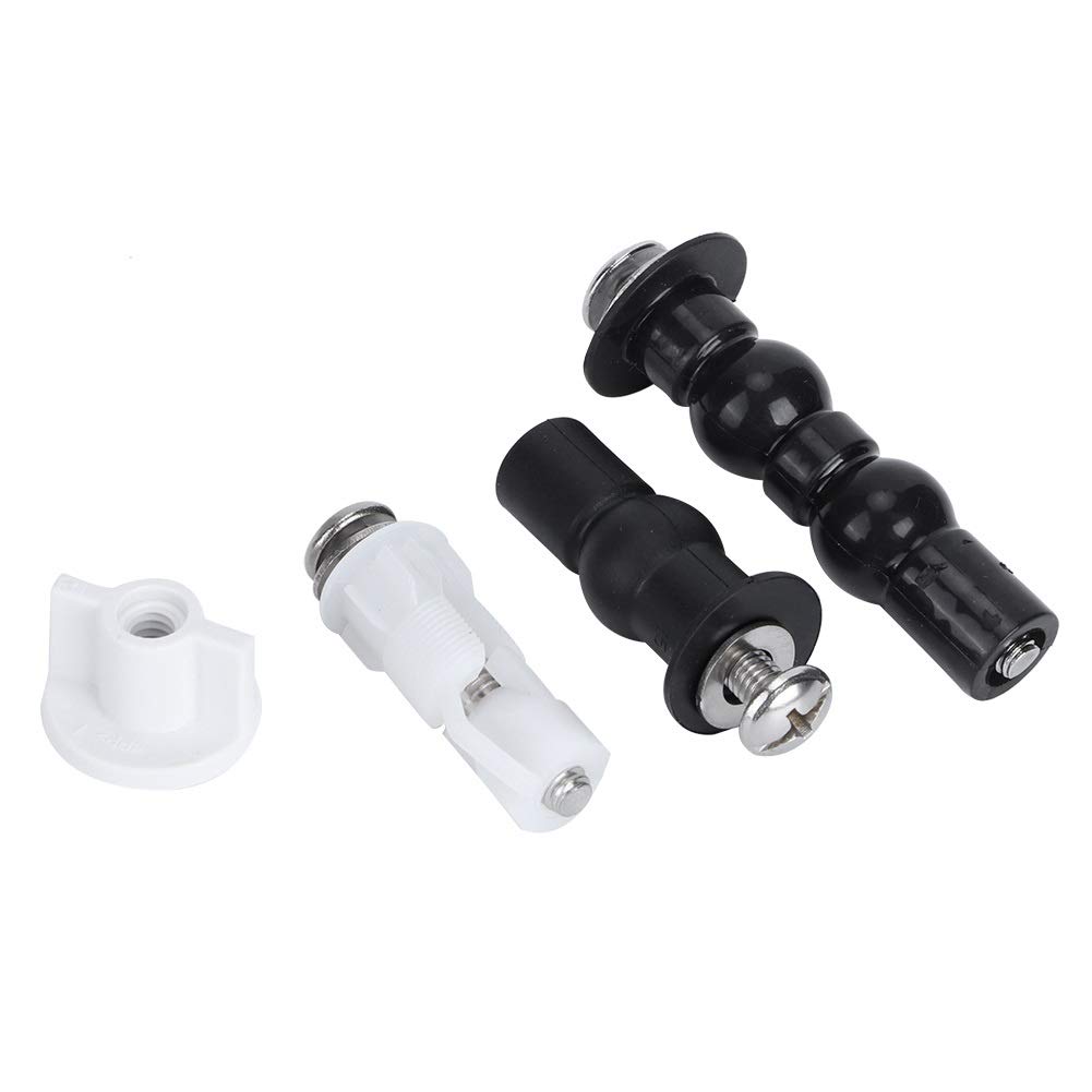 Universal Toilet Seat Cover Screws & Bolts Set - Durable Rubber Expansion Nuts & Hardware Replacement Kit for Toilet Seats - Household DIY Repair Tool Set for Bathroom Maintenance & Toilet Seat Installation