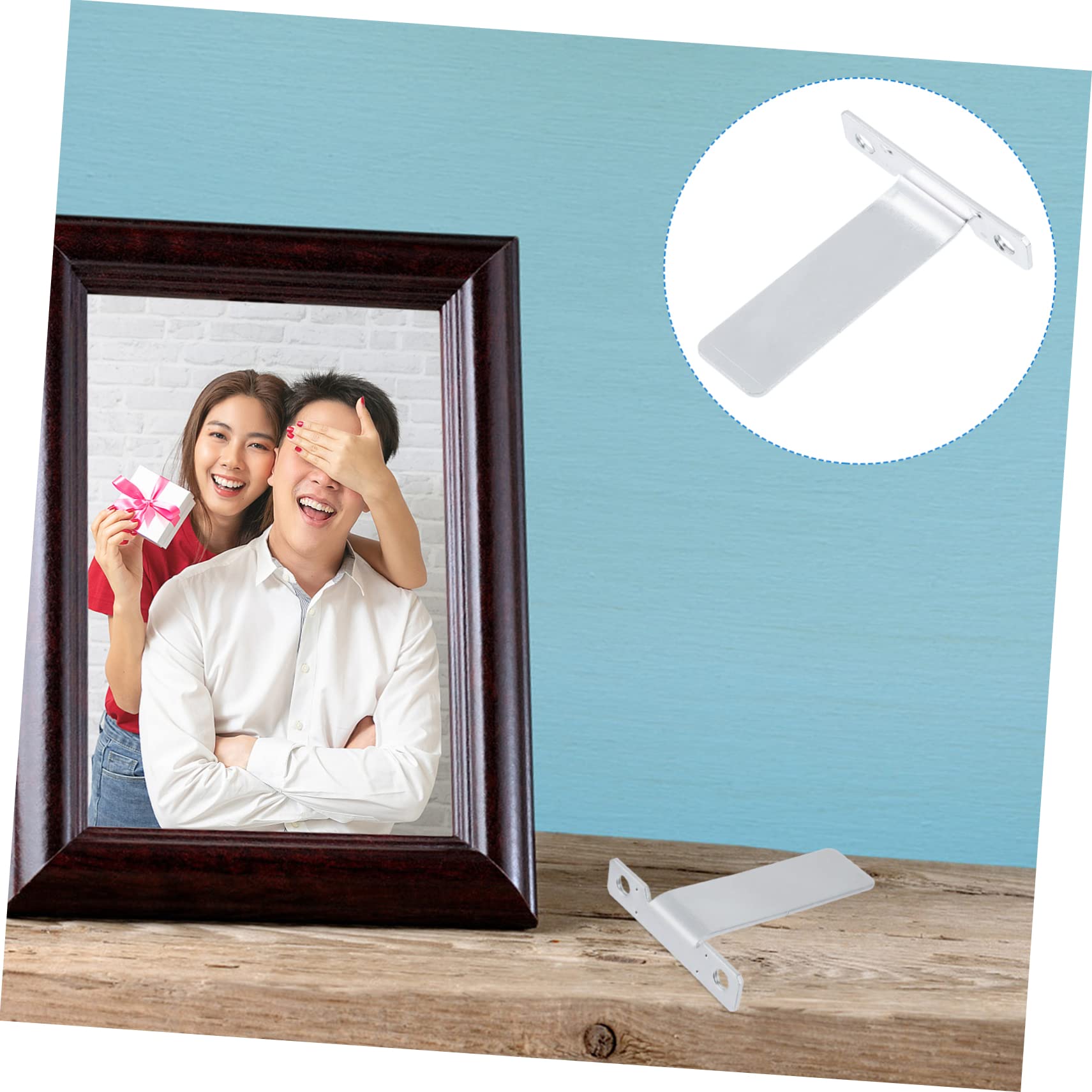 10pcs Metal Photo Frame Brackets - Artwork Display Racks, Picture Frame Stands & Holders for Wall or Desktop - Perfect for Home Decor, Office Display & Gallery Exhibitions