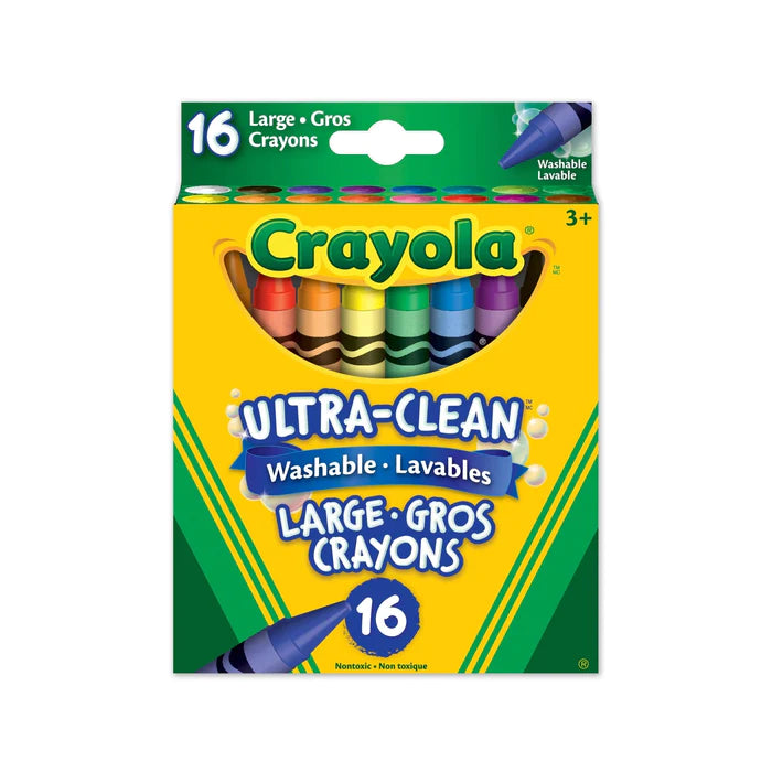 Crayola Large Washable Crayons - 16 Count Non-Toxic Crayons for Kids - Perfect for Art Projects, Classroom & Home School Activities