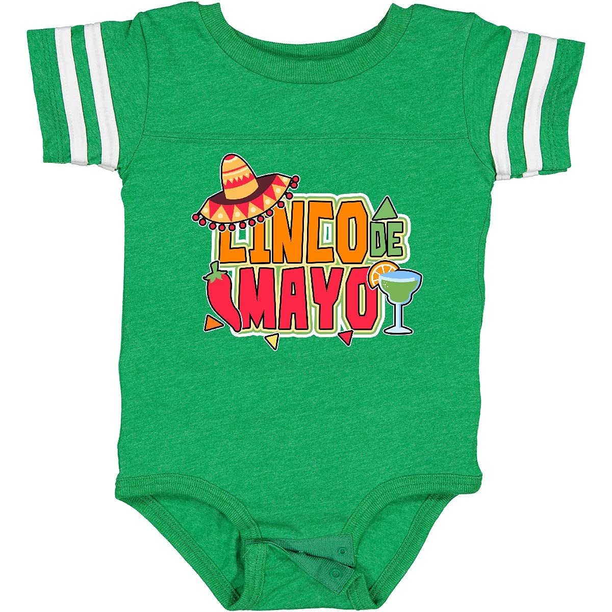 Inktastic Cinco De Mayo Sombrero Red Pepper & Drink Baby Bodysuit - Cute Mexican Fiesta Outfit for Infants & Toddlers