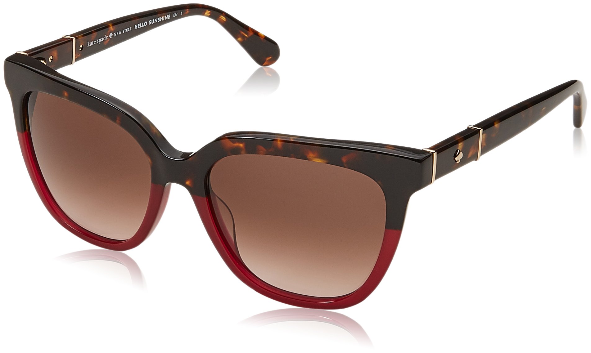 Kate Spade New York Women's Kahli Square Sunglasses - UV Protection, Polarized, Fashionable for Summer, Beach, and Outdoor Activities