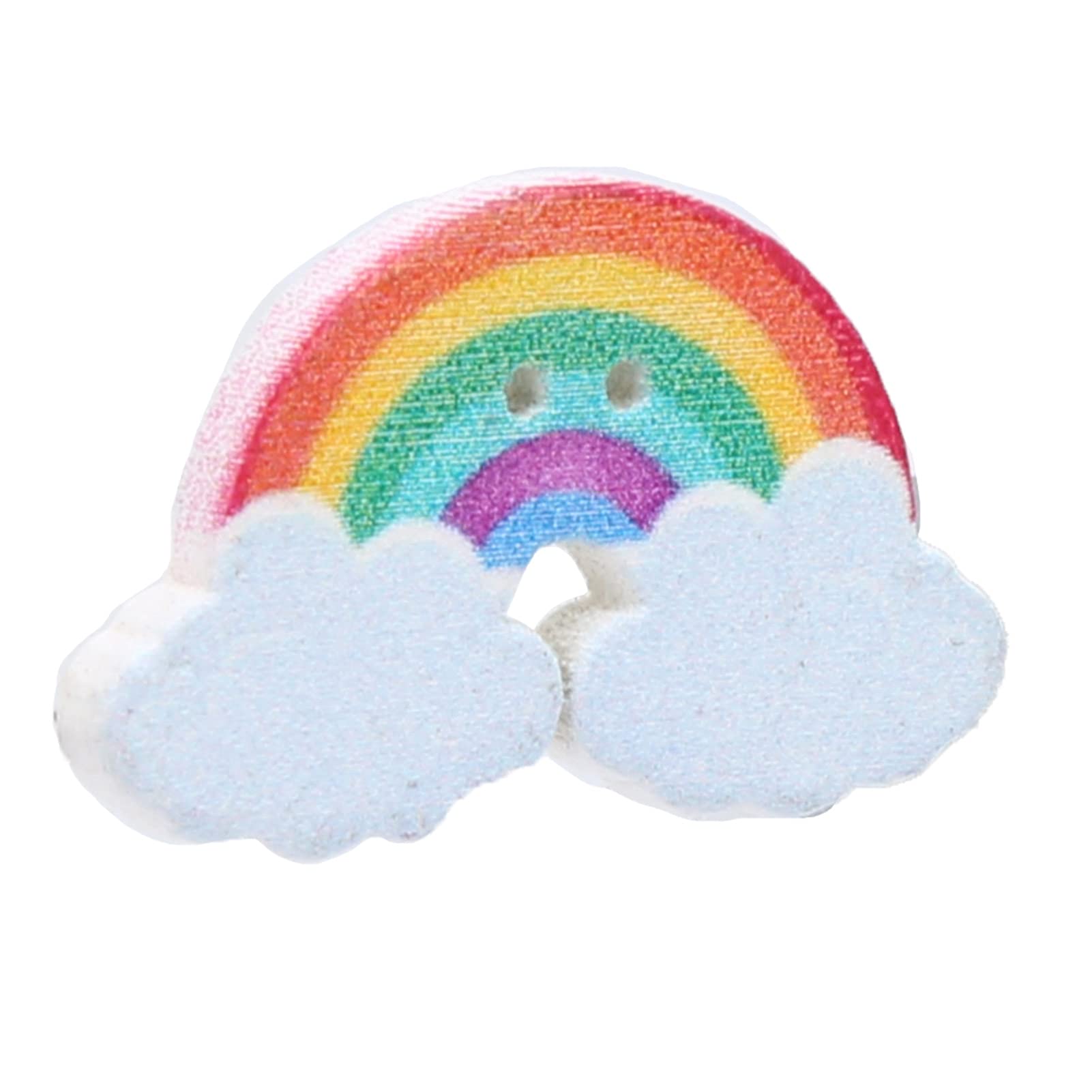 Rainbow Wooden Buttons for Sewing - 15 Pack Durable DIY Craft Buttons for Home Decor, Clothing & Accessories - Perfect for Scrapbooking, Quilting & Handmade Gifts