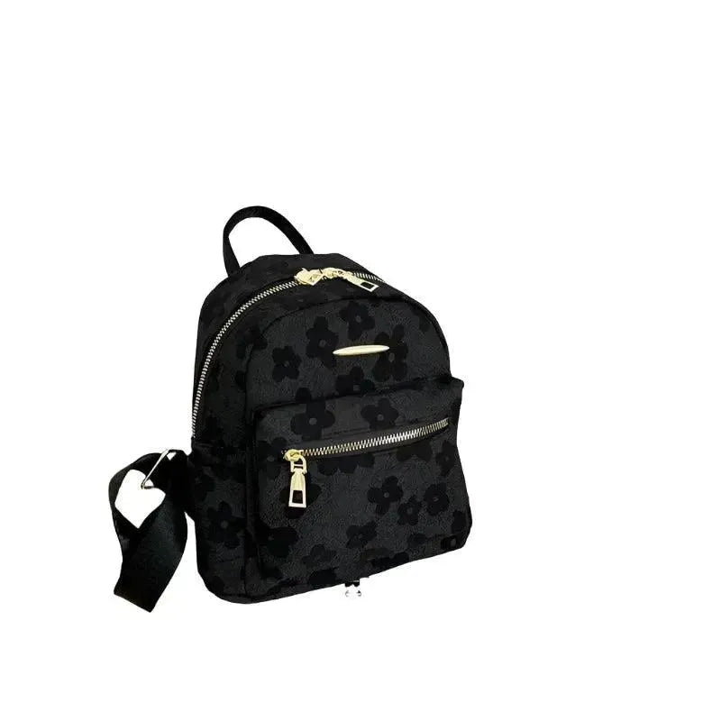 Floral Print Mini Backpack for Women - Stylish Crossbody Purse for Travel, School & Everyday Use
