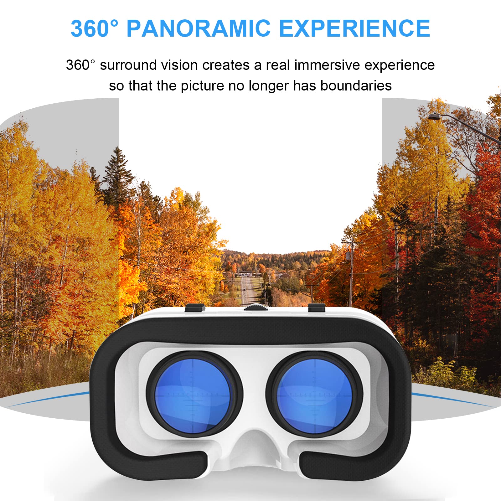 Best VR Headset for iPhone & Android Phones 4.7-6.5 Inch - 3D Virtual Reality Glasses with Controller for Mobile Gaming, Movies & Immersive Experiences - Perfect for Home Entertainment & Travel