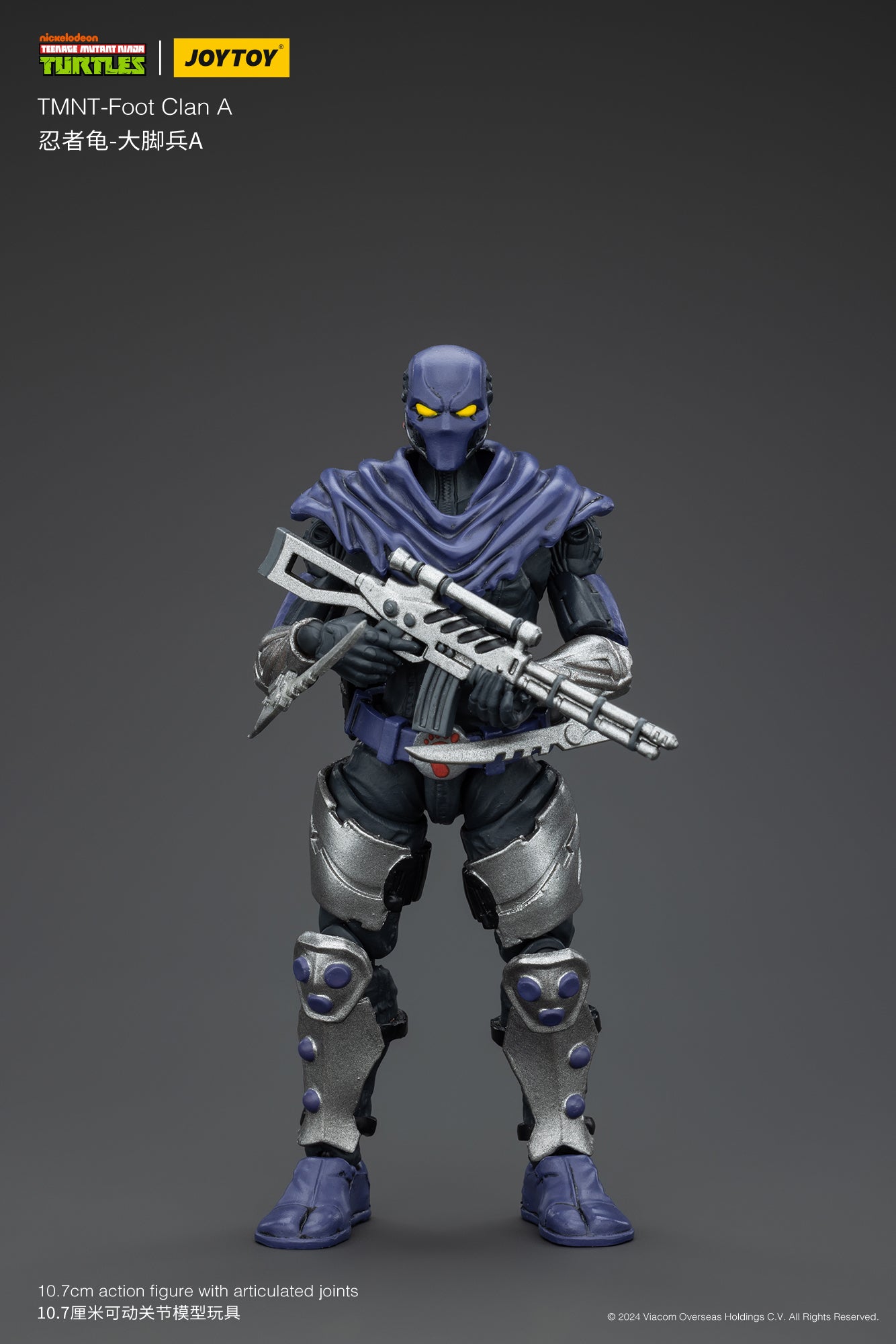 1/18 JOYTOY TMNT Shredder Foot Clan Action Figure - Collectible Ninja Turtle Villain Toy for Display & Play - Perfect for TMNT Fans, Collectors & Gift Giving