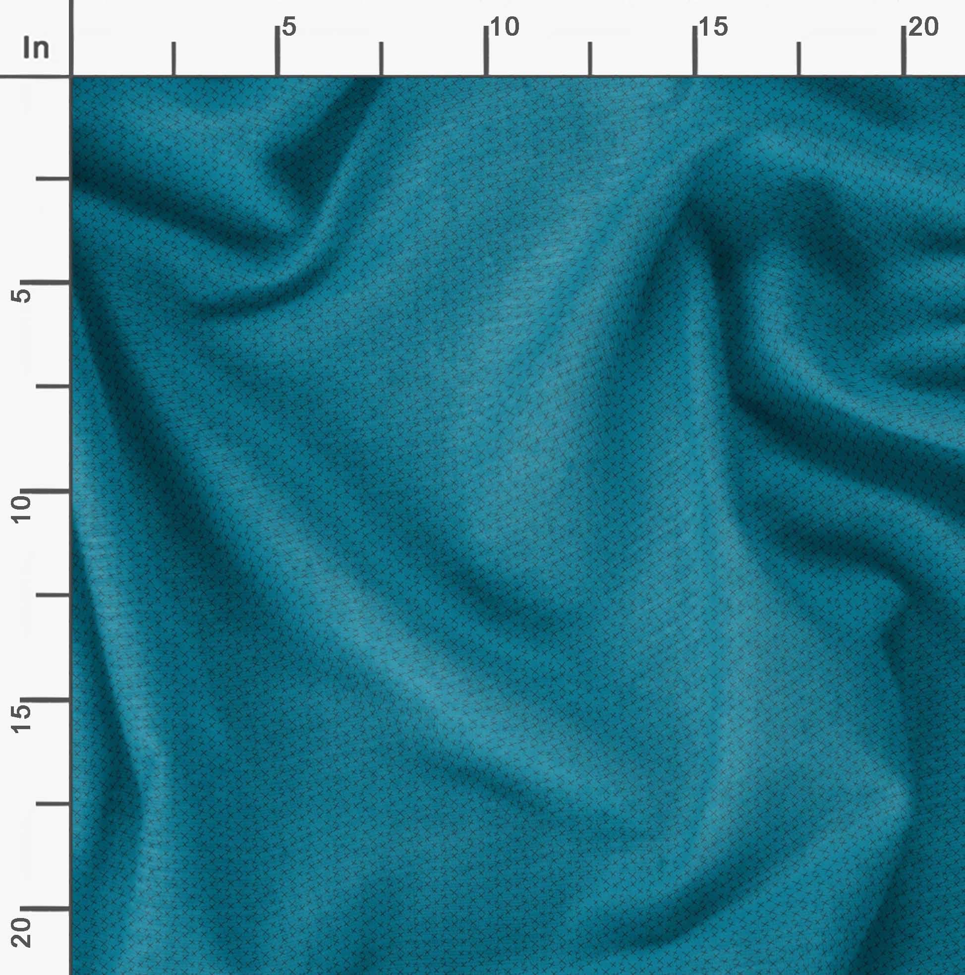 Soimoi Moss Georgette Blue Fabric by The Yard - 42 Inch Wide Cross Geometric Printed Textile for Dresses, Curtains & Home Decor | Fashion & Interior Design Material
