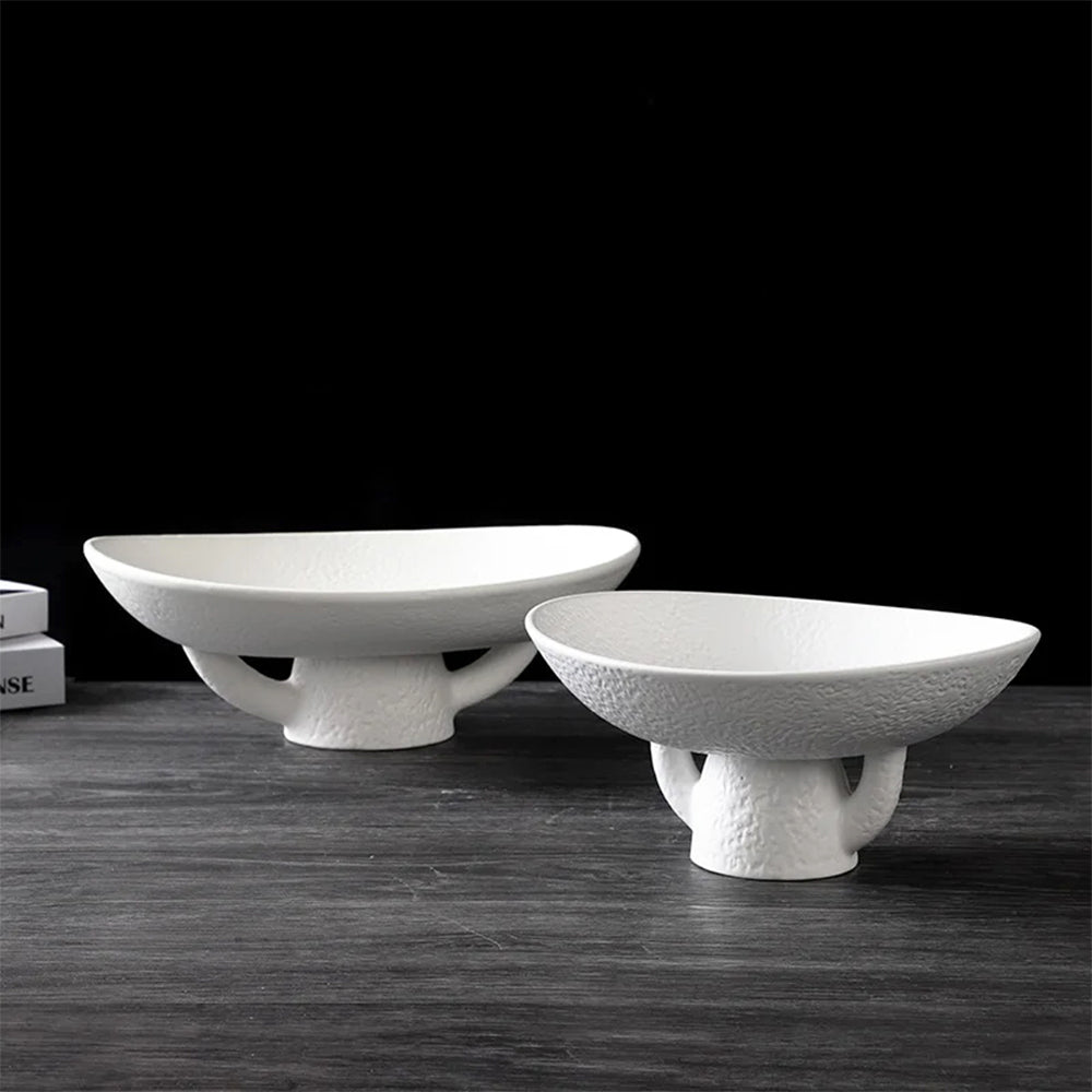 Scout Modern Fruit Bowl - Elegant Ceramic Serving Bowl for Fresh Fruits, Snacks & Salad | Perfect for Kitchen, Dining Table & Party Decor