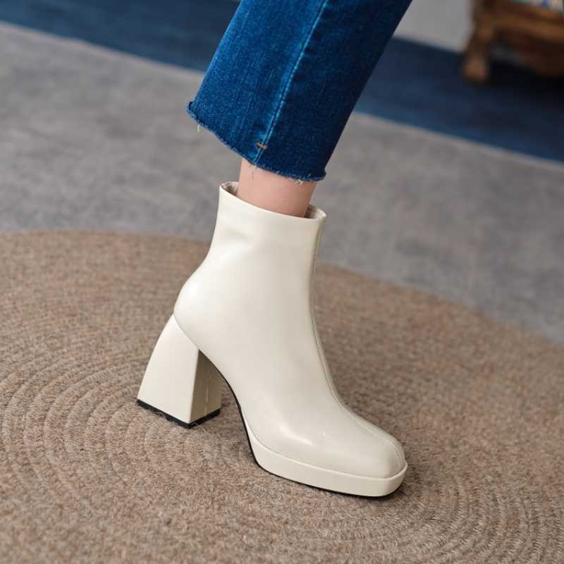 Women's Soft Leather Boots - Comfortable & Stylish Ankle Boots for Fall & Winter | Perfect for Casual Outfits, Office Wear & Date Nights